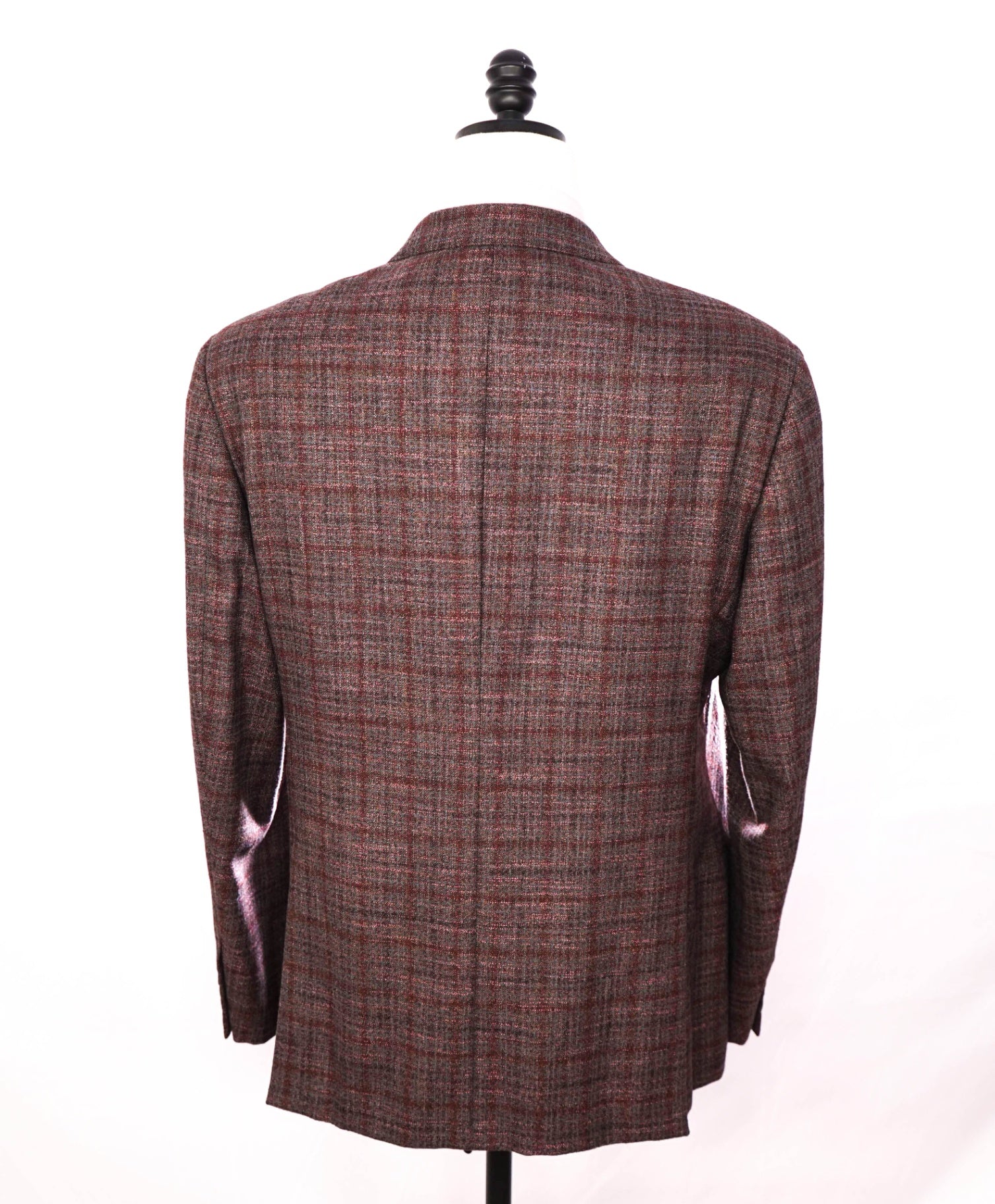 $1,595 EMPORIO ARMANI - Brown/Burgundy Wool "G-LINE" Blazer - 46R