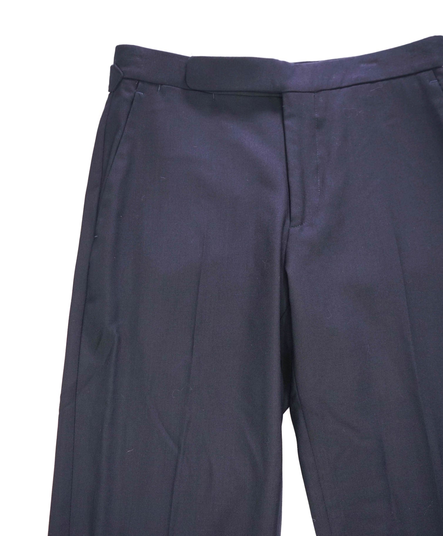 $795 RALPH LAUREN PURPLE LABEL - Navy Wool *SIDE TABS* Pants - 29W