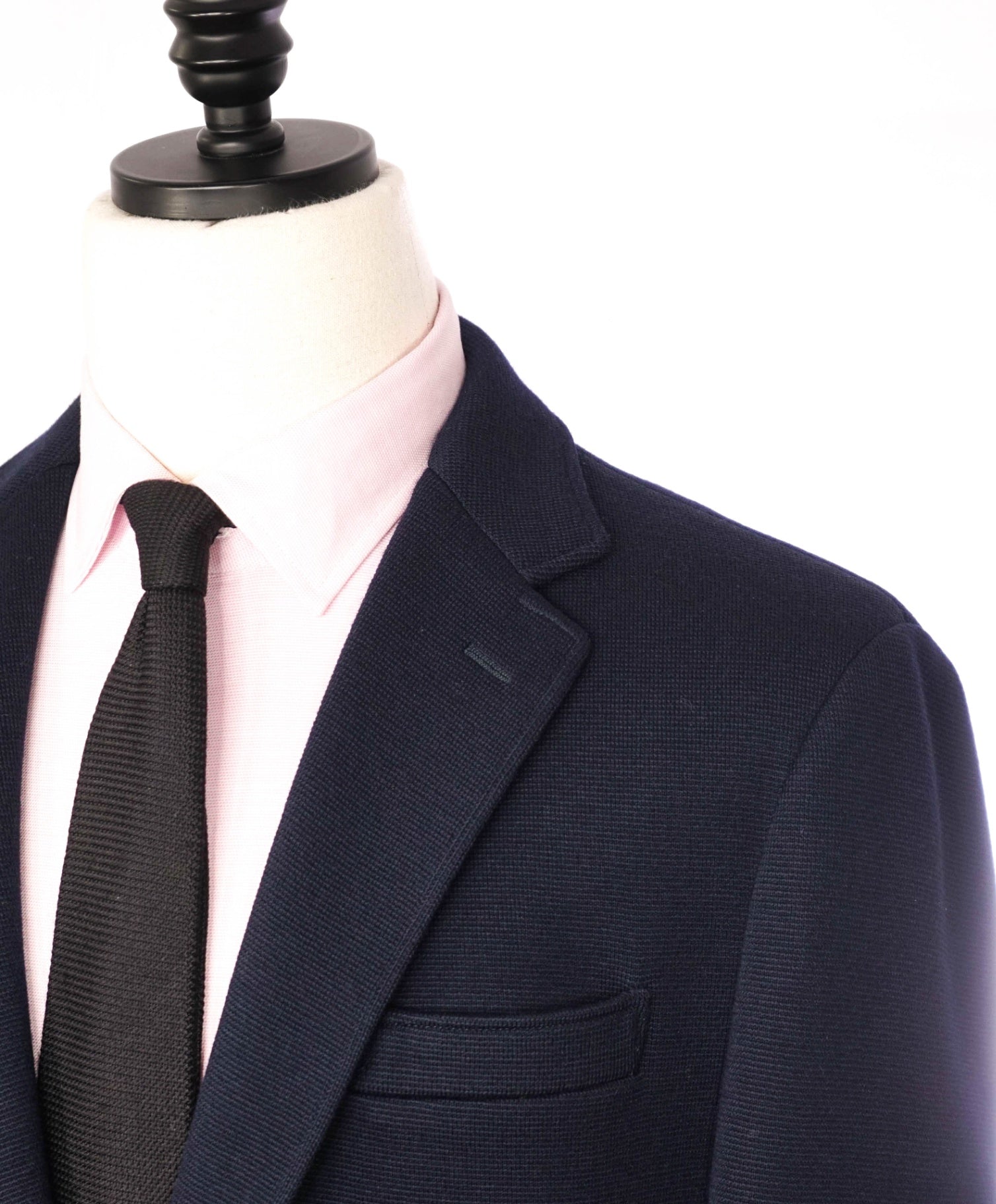 $2,495 RALPH LAUREN PURPLE LABEL - Navy Waffle Knit Wool Blazer - 42R