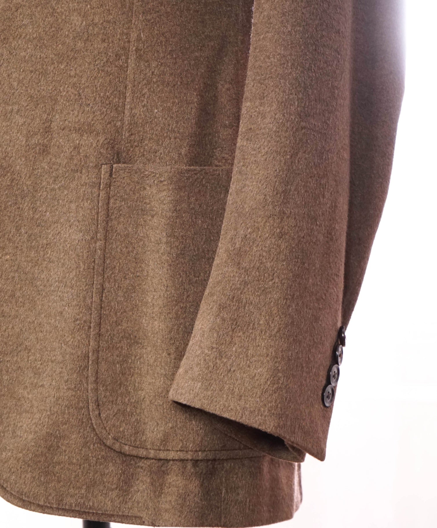 $4,895 ZEGNA - Brown 100% Silk + LAMB SUEDE Blazer - 38R