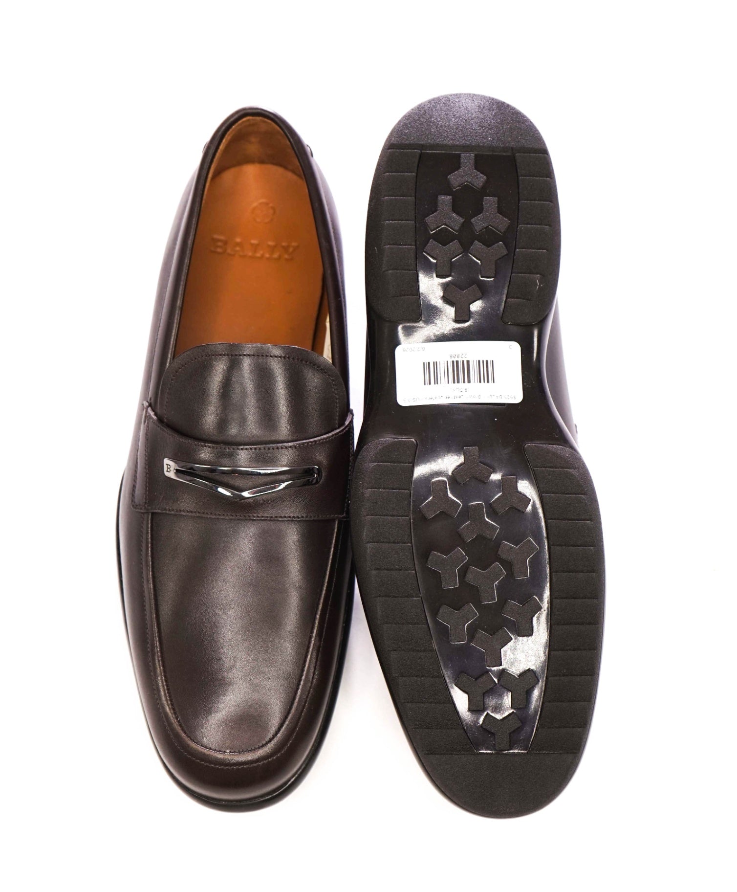 $525 BALLY - Brown Leather Loafers - US 9.5 (8.5UK)