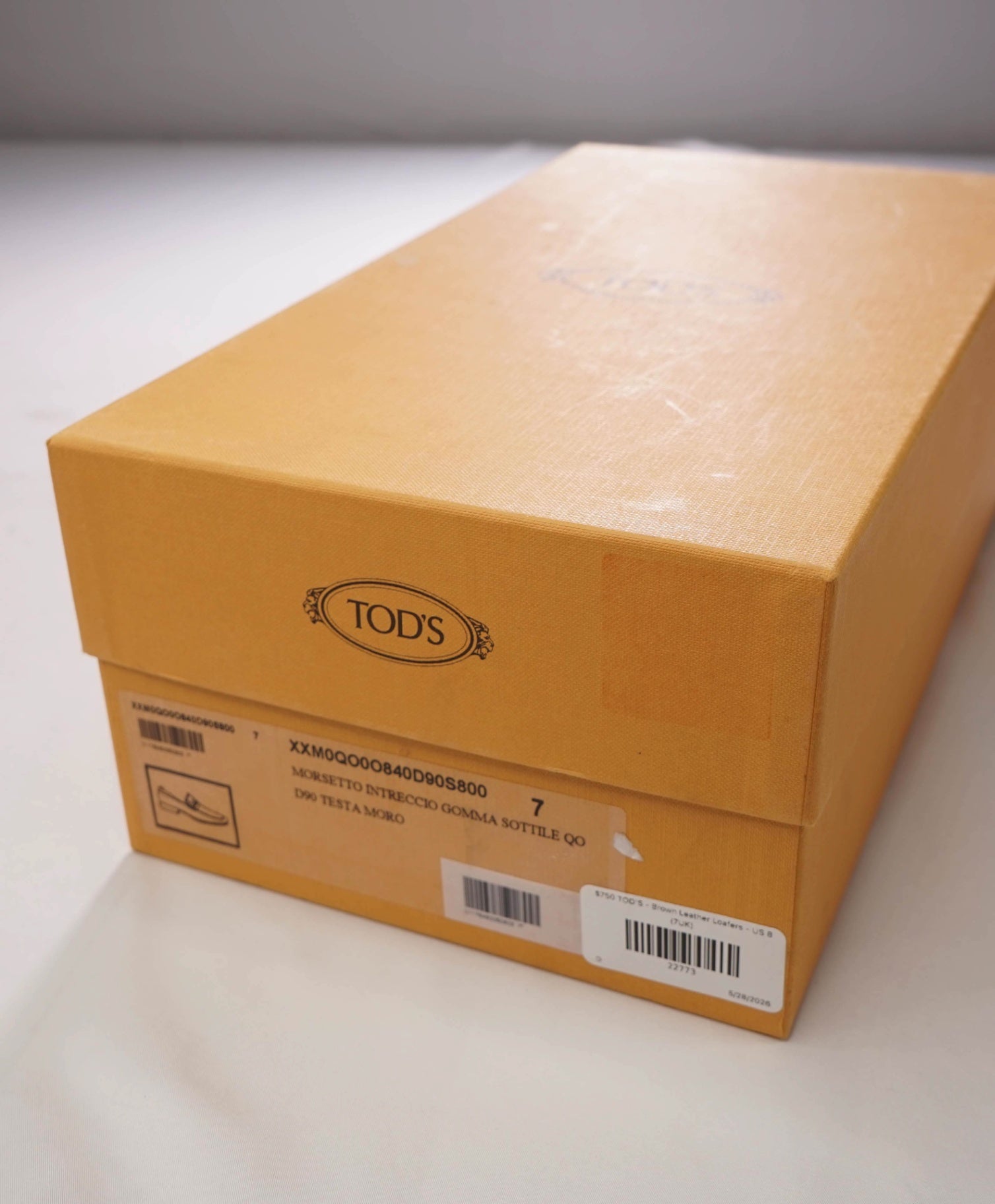 $750 TOD'S - *DISPLAY* Brown Leather Loafers - US 8 (7UK)