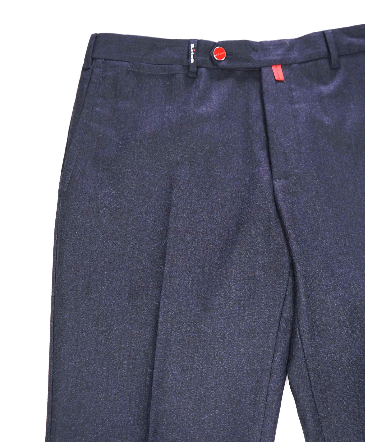 $1,795 KITON - Navy Tonal Wool/Cashmere 5-Pocket Pants - 35W (52EU)