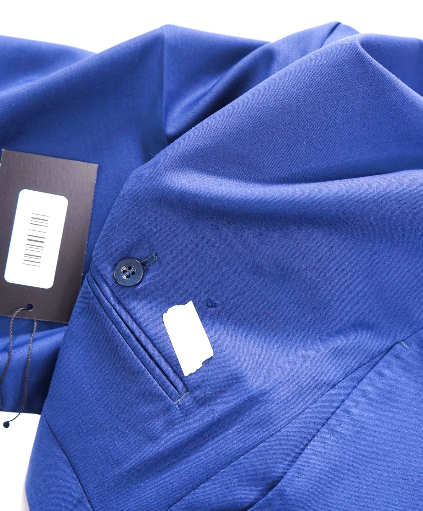$1,095 BRIONI - *DAMAGED* Solid Blue 140's Wool Pleated Pants - 37W