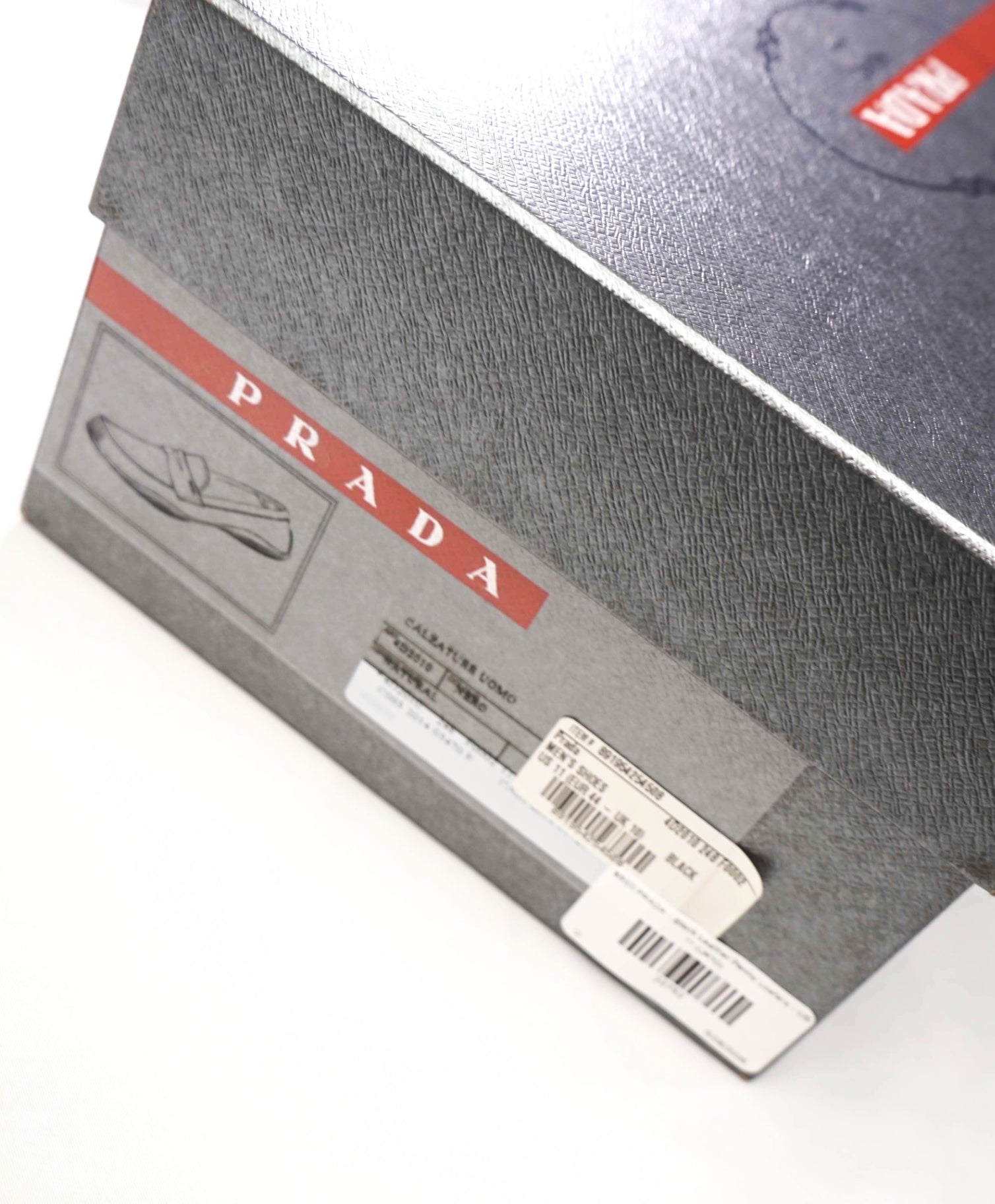 $950 PRADA LINEA ROSSA - Black Leather Penny Loafers - US 11 (UK10)