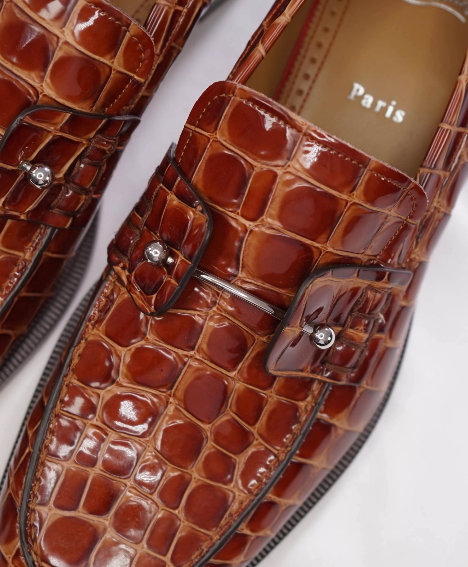 $1,195 LOUBOUTIN - Caramel Brown Leather Footwear - US 10 (43EU)