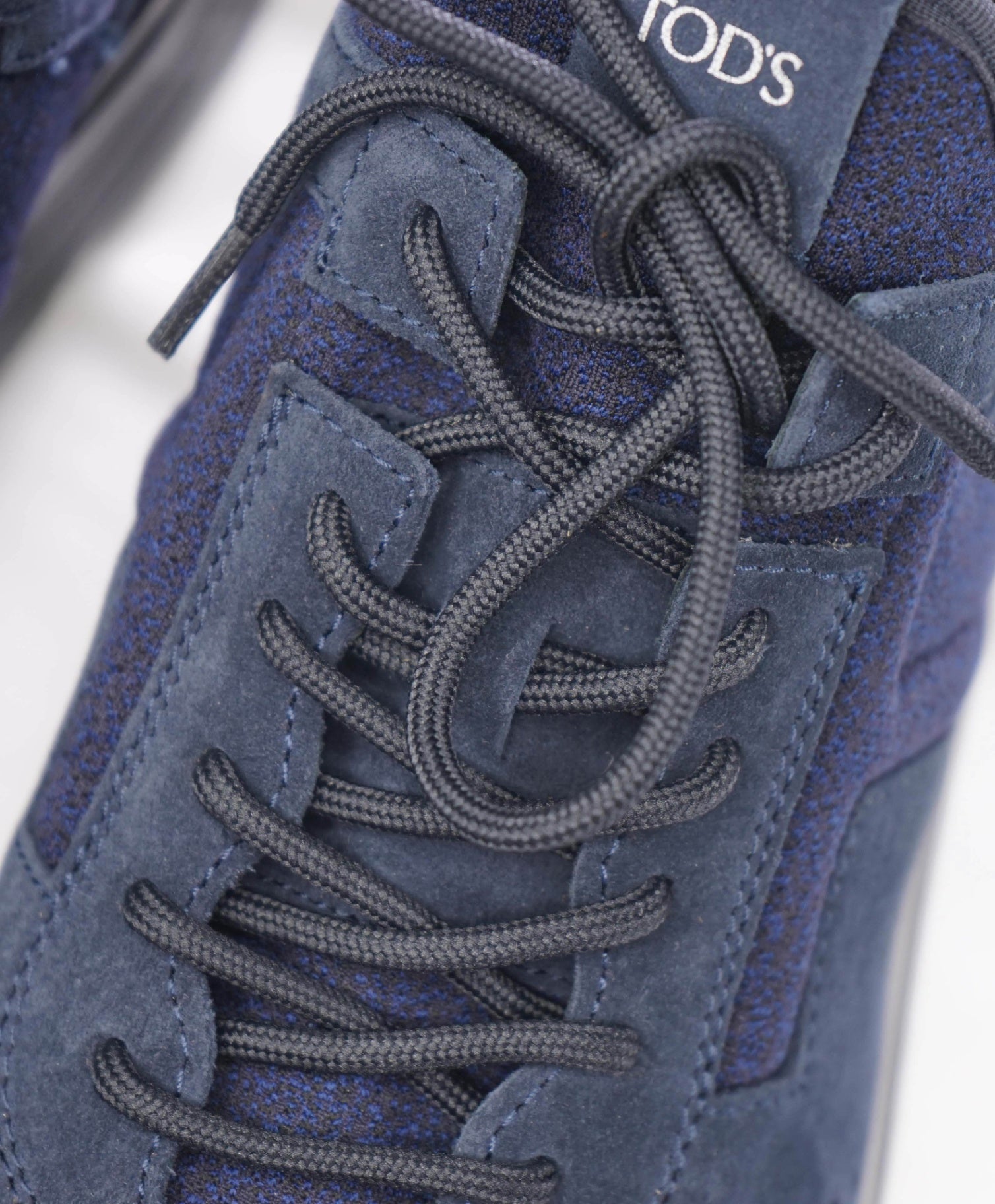 $945 TOD'S - Navy Blue Suede Sneakers - US 8.5 (7.5UK)