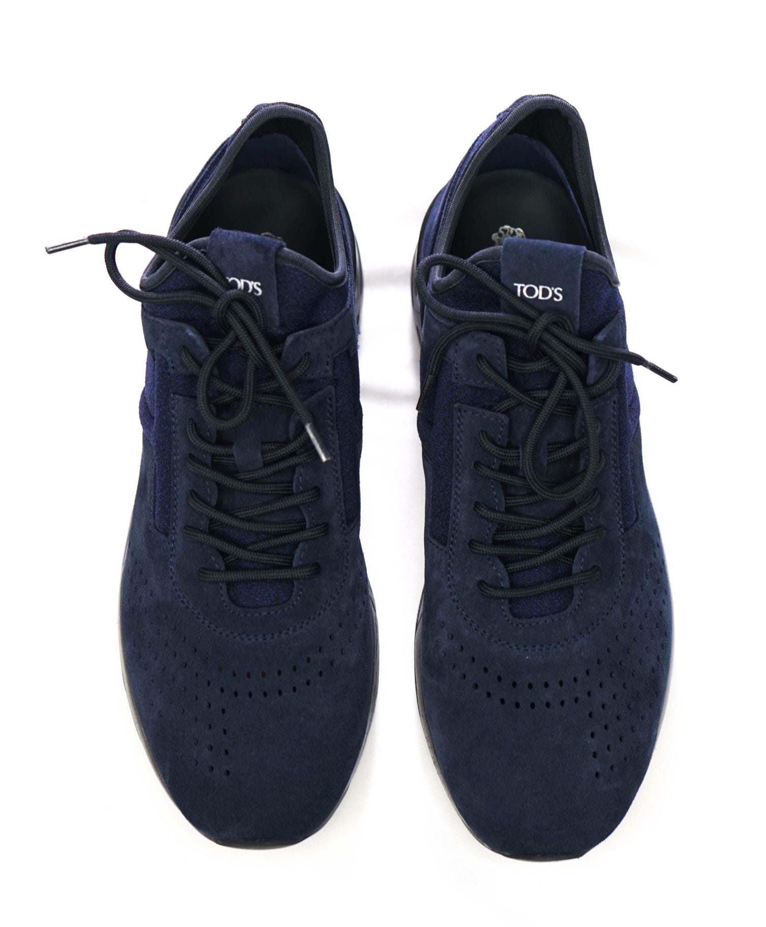 $945 TOD'S - Navy Blue Suede Sneakers - US 8.5 (7.5UK)
