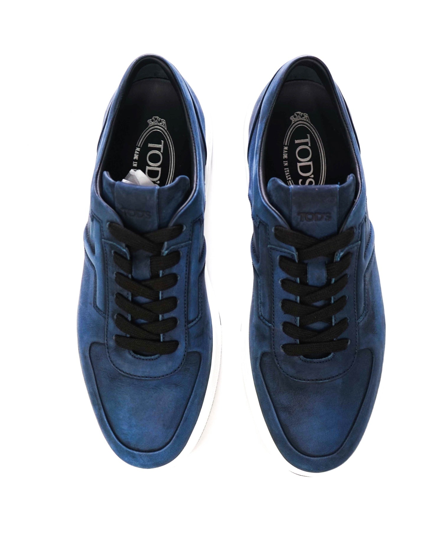 $995 TOD'S - Navy Blue Suede Sneakers - US 9 (8UK)