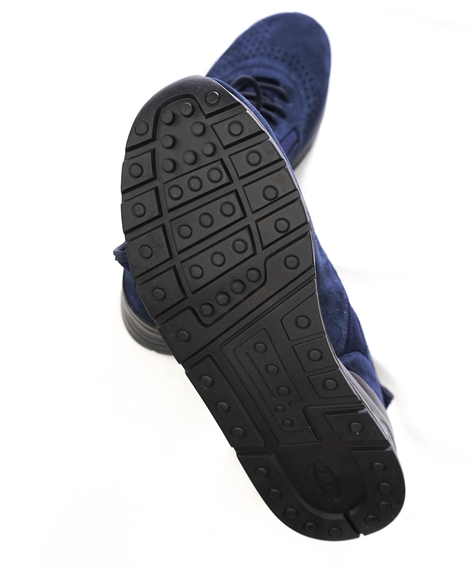 $945 TOD'S - Navy Blue Suede Sneakers - US 8.5 (7.5UK)
