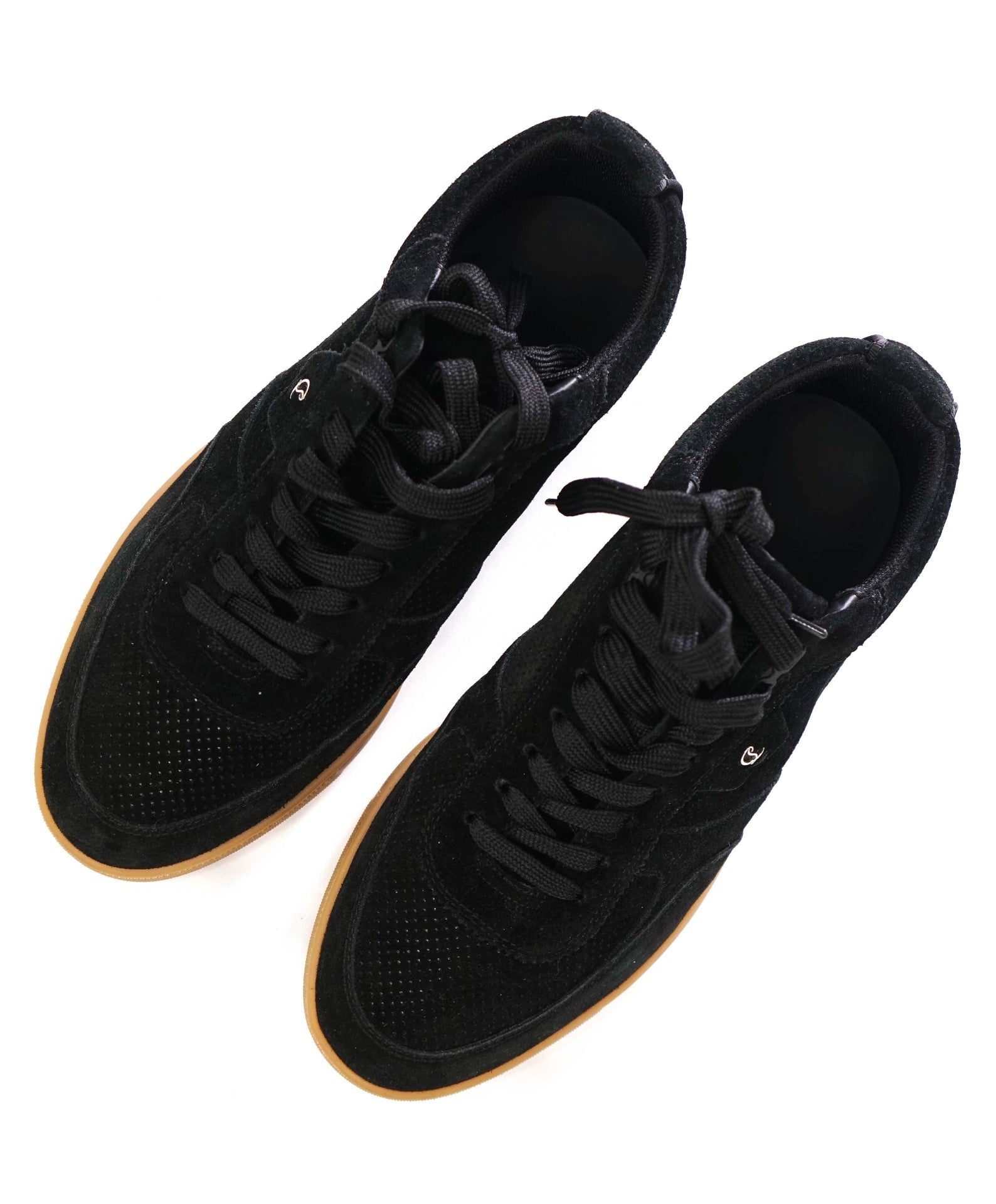 $990 CHRISTIAN LOUBOUTIN - Black Suede Sneakers - US 10 (43EU)