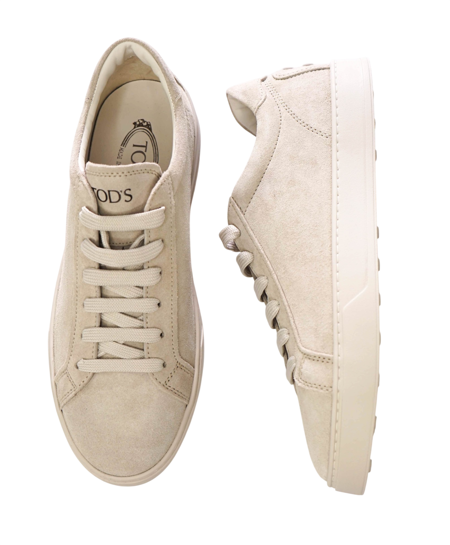 $750 TOD'S - Gray Suede Sneakers - US 9 (8UK)