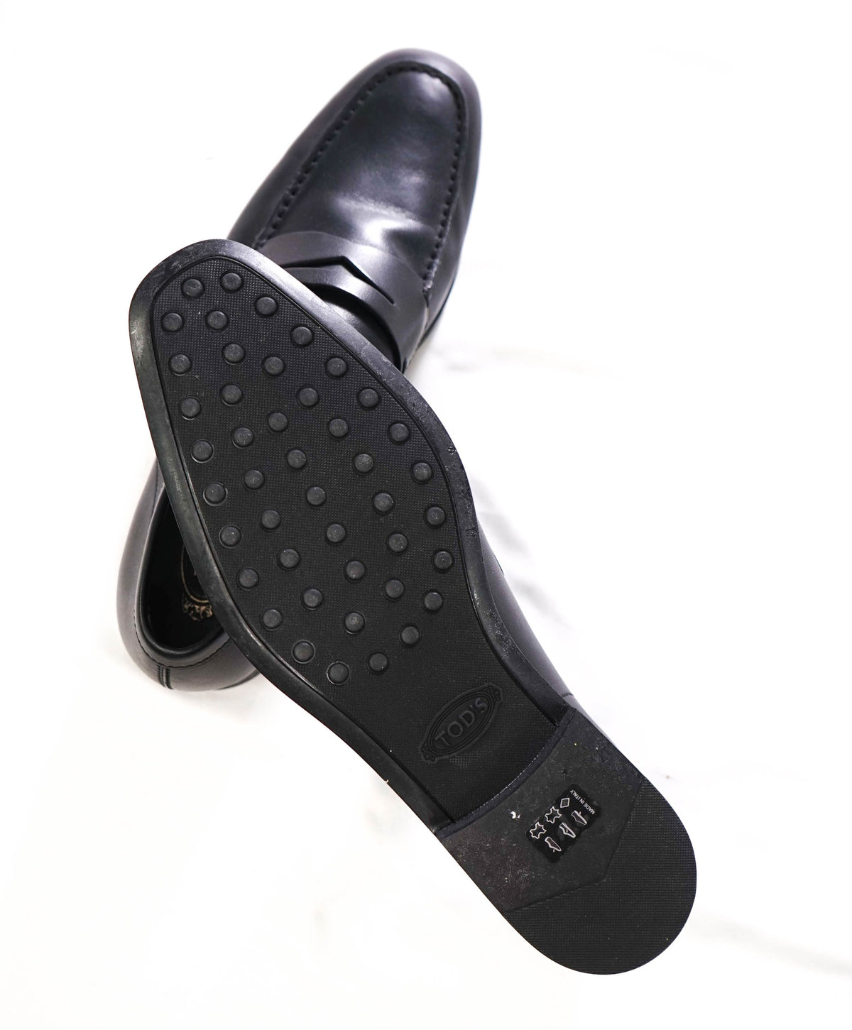 $925 TOD'S - Black Leather Loafers - US 9.5 (8.5UK)