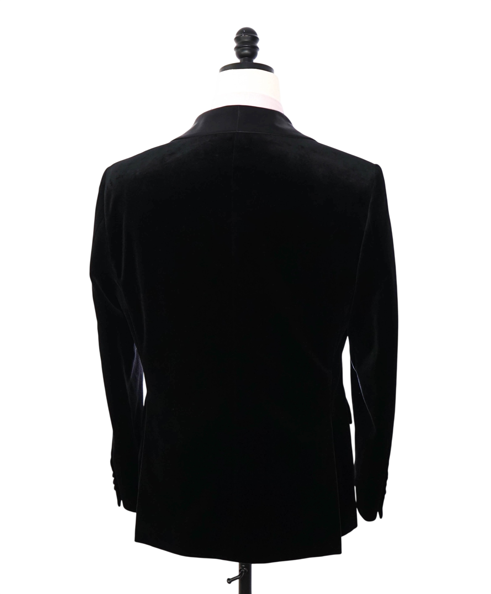 $1,595 BACK LAWRENCE -Black Velvet Double Breasted Shawl Dinner Jacket- 40 (50EU)