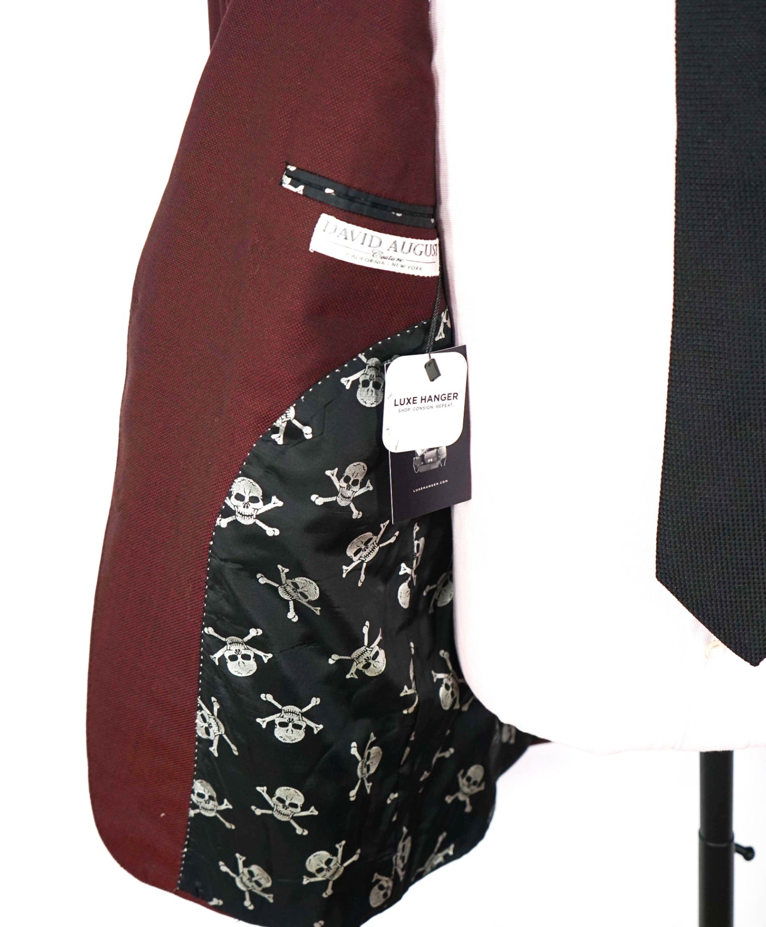 $5,950 DAVID AUGUST - *Made For MLBs Brandon League* Burgundy Blazer -42R