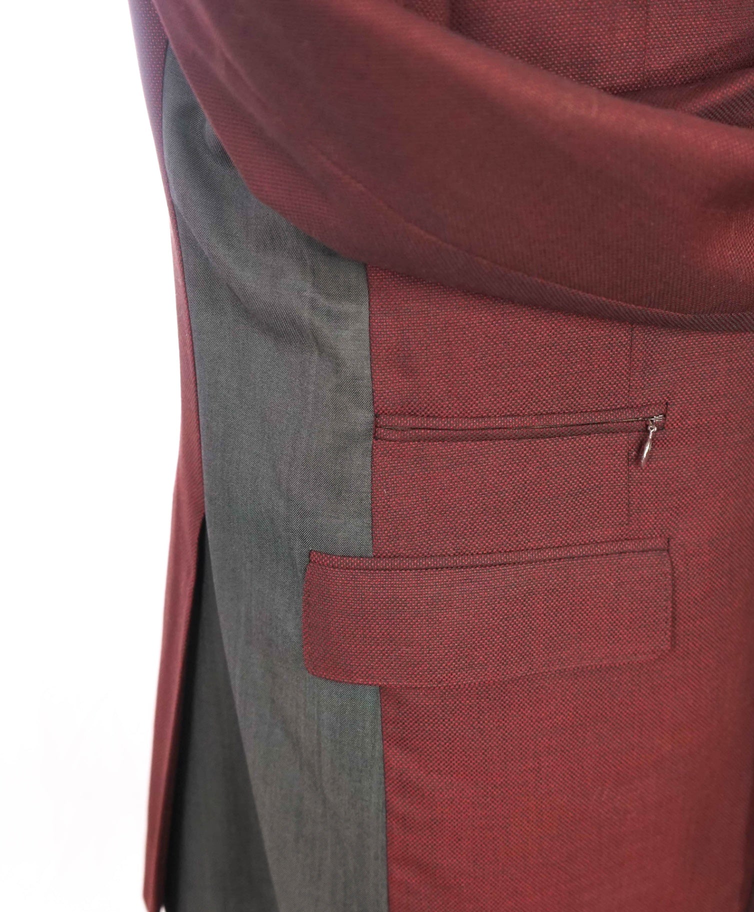 $5,950 DAVID AUGUST - *Made For MLBs Brandon League* Burgundy Blazer -42R