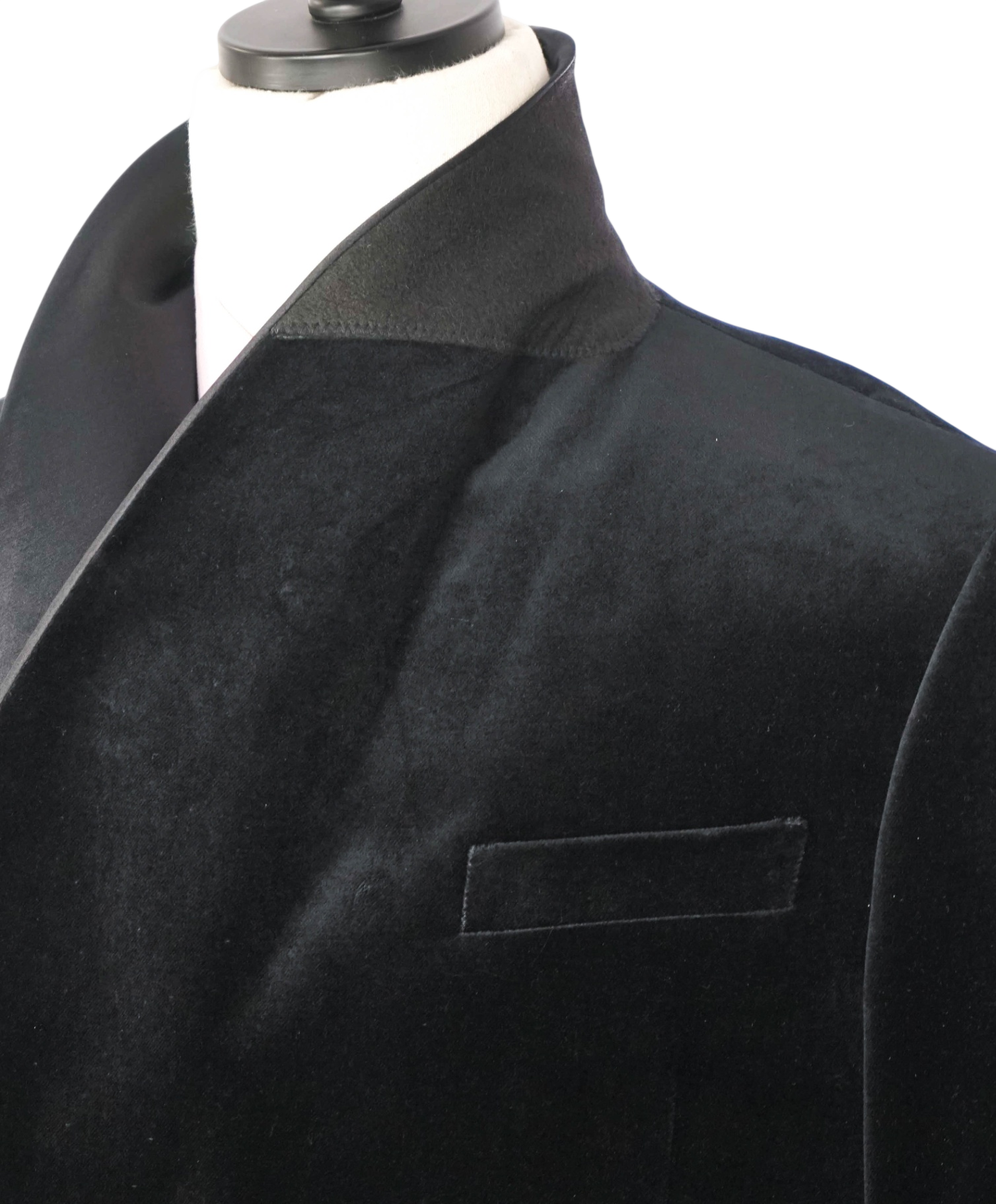 $1,595 BACK LAWRENCE -Black Velvet Double Breasted Shawl Dinner Jacket- 40 (50EU)