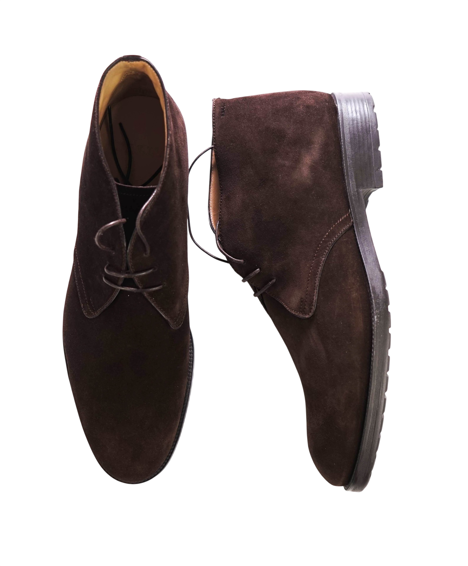 $1,195 BALLY - Brown Suede Chukka Boots - US 12.5 D (11.5UK)