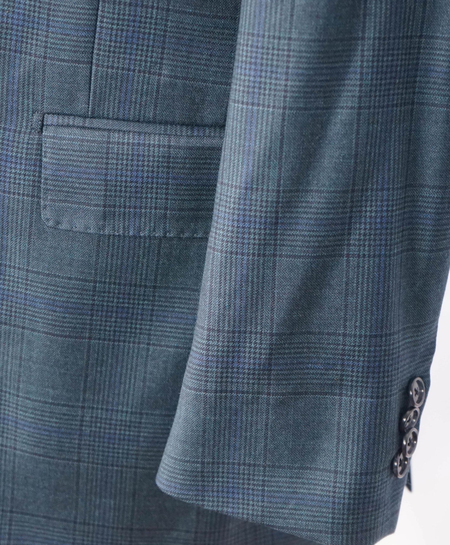 $1,295 LORO PIANA For S5A - Blue Plaid Wool Blazer - 40R