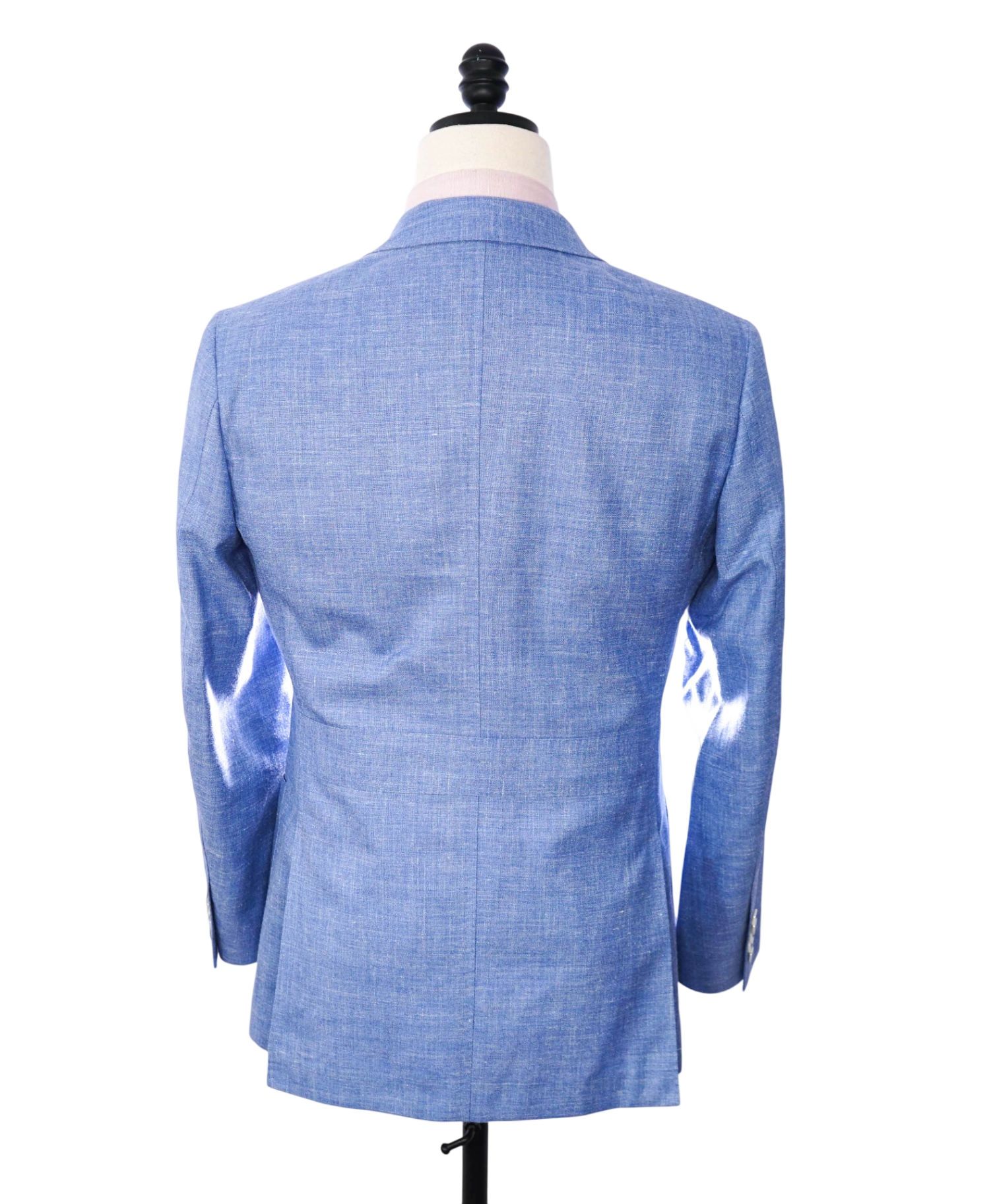 $1,395 VBC for BACK LAWRENCE - Light Blue Wool/Silk/Linen Blazer - 38R