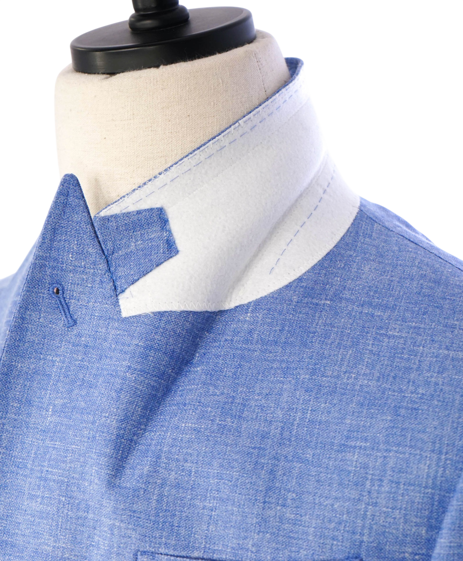$1,395 VBC for BACK LAWRENCE - Light Blue Wool/Silk/Linen Blazer - 38R