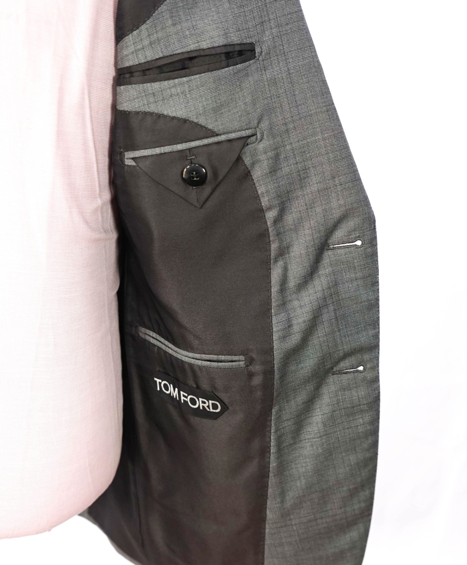 $5,490 TOM FORD - Gary Plaid Wool/Silk "BASE E" Suit - 36R