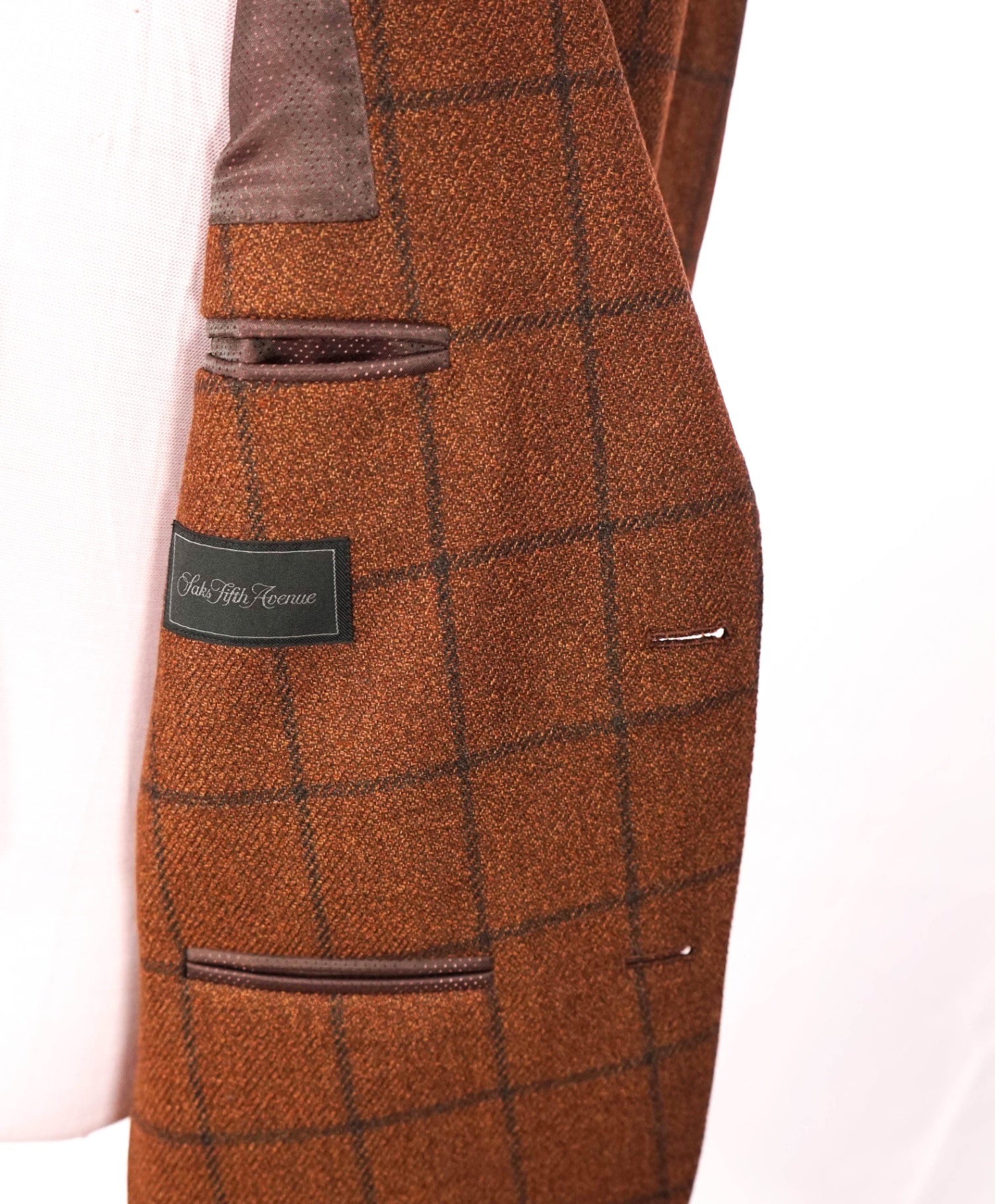 $1,295 LORO PIANA for S5A - Brown Wool/Silk Blazer - 44R