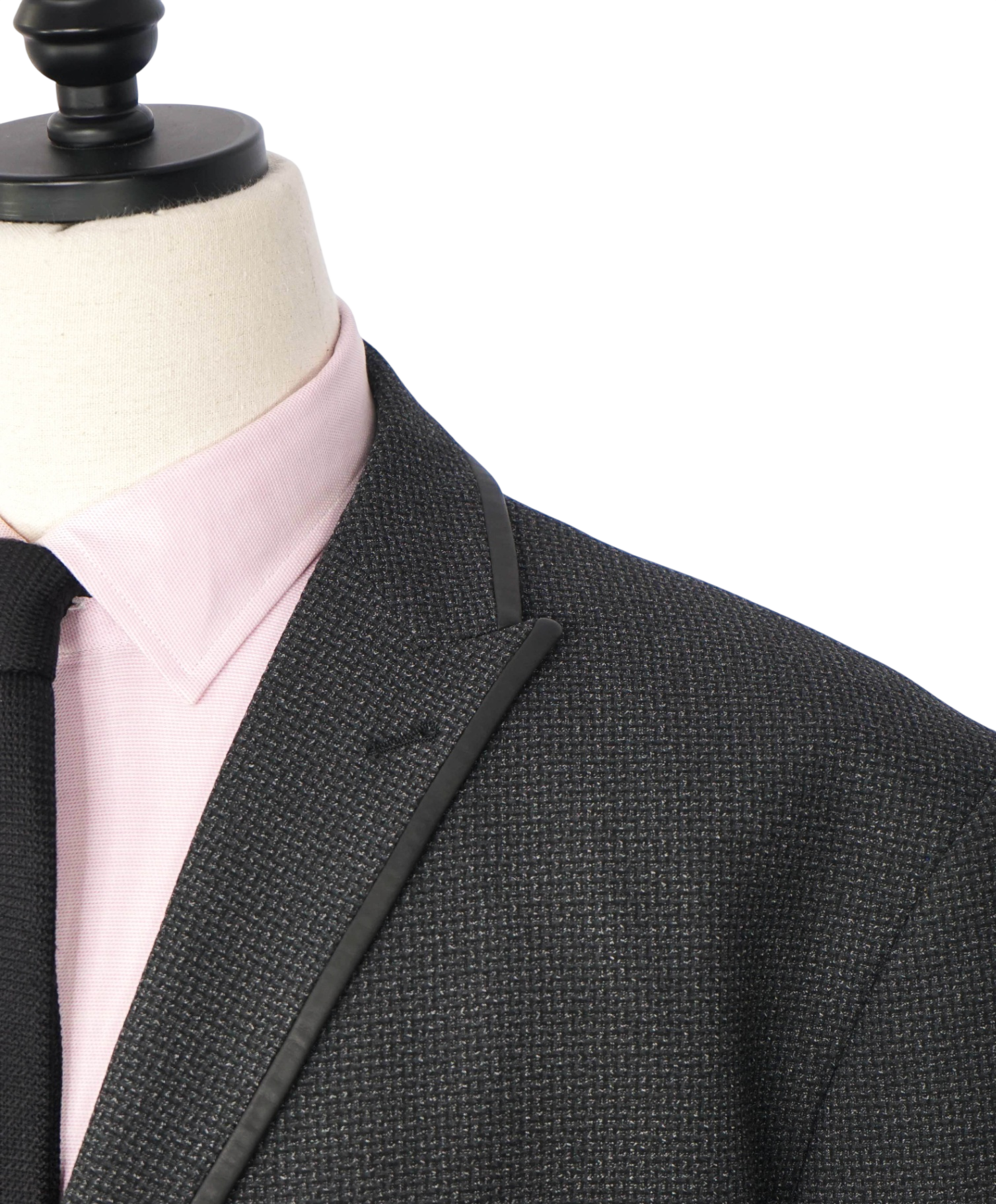 $375 "1 LIKE NO OTHER" - Gray Polyester/Viscose Peak Lapel Blazer - 46
