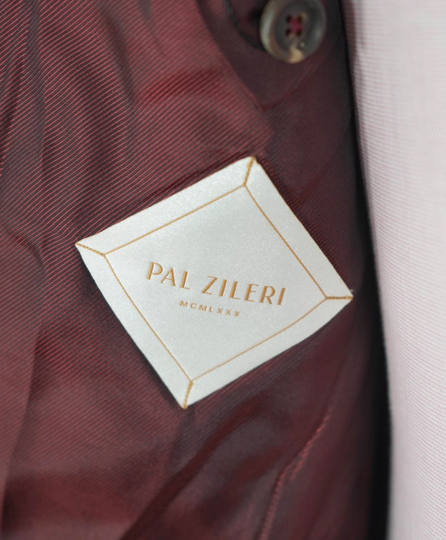 $2,295 PAL ZILERI - Brown Fleck SLIM Wool/Silk Suit - 42R