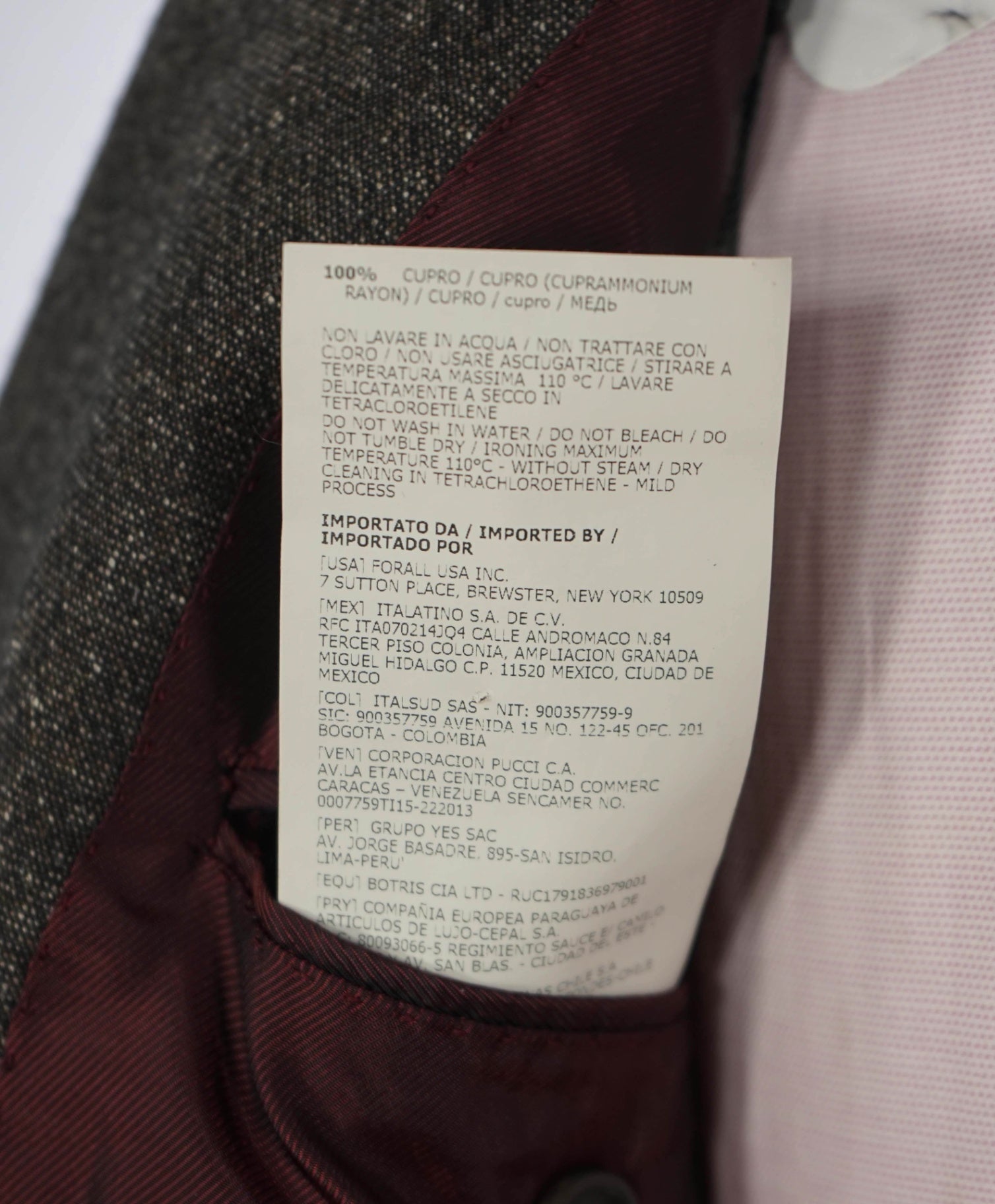 $2,295 PAL ZILERI - Brown Fleck SLIM Wool/Silk Suit - 42R