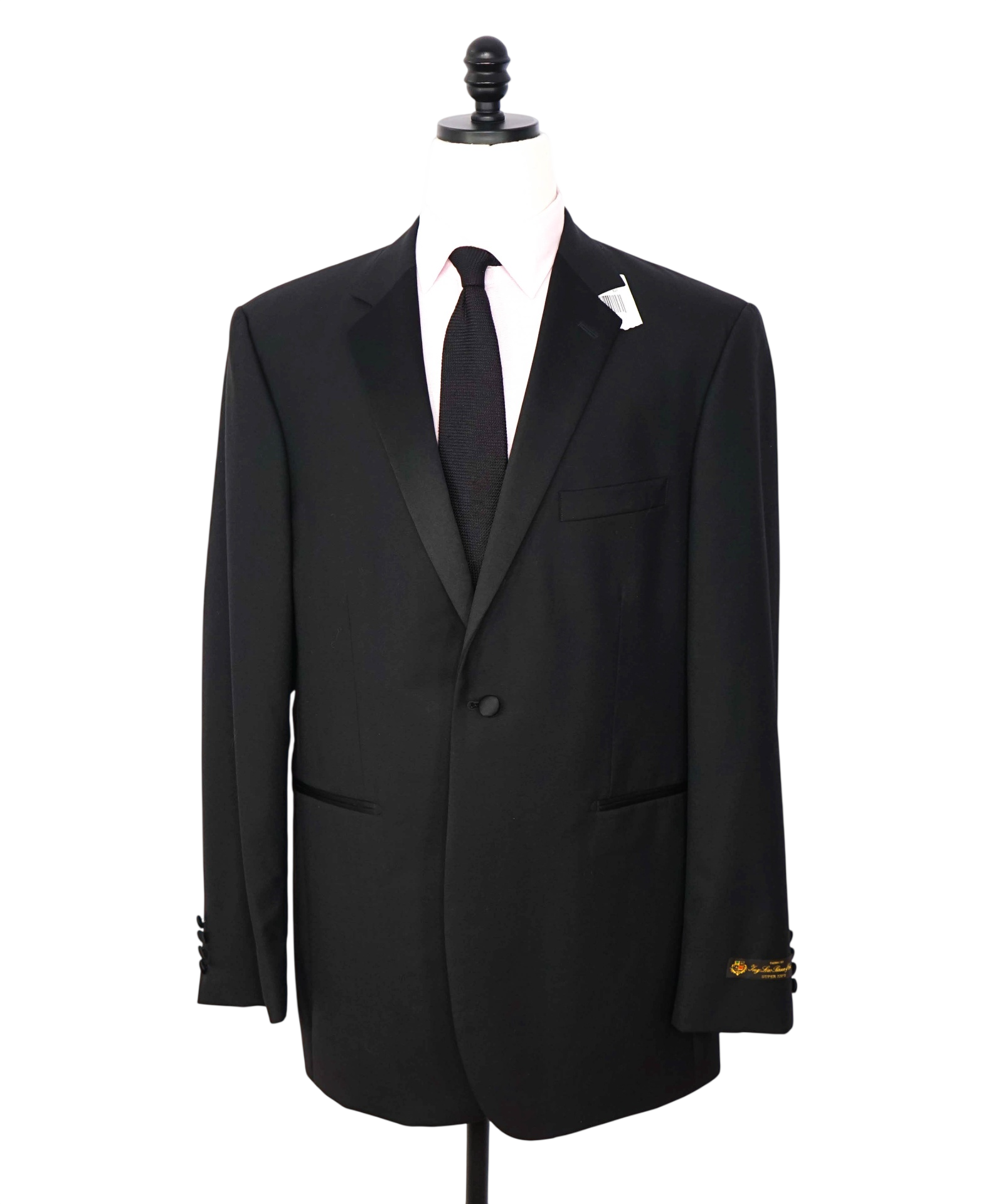 LORO PIANA For SFA - Black Super 120's Wool Dinner Jacket - 44L