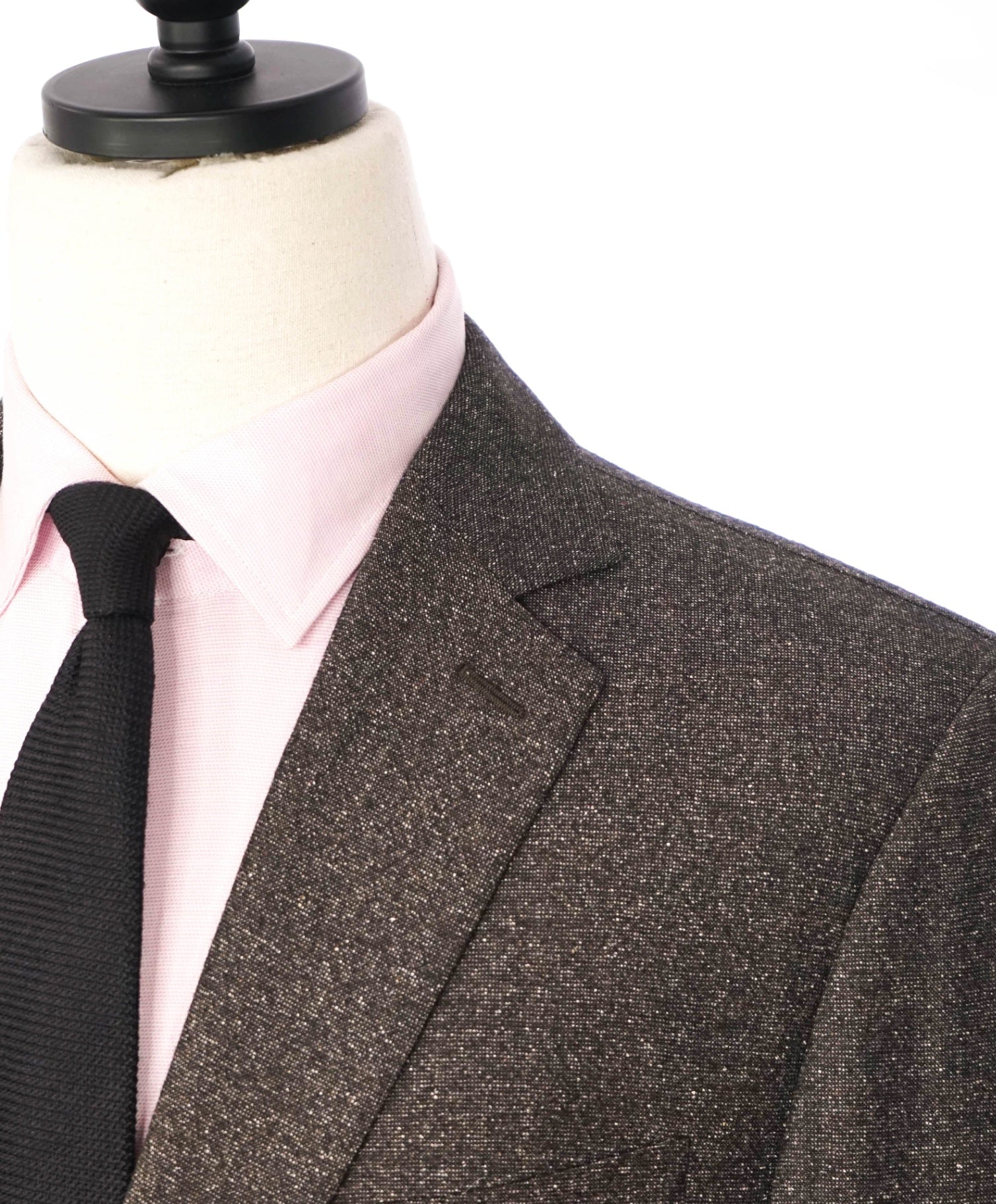 $2,295 PAL ZILERI - Brown Fleck SLIM Wool/Silk Suit - 42R