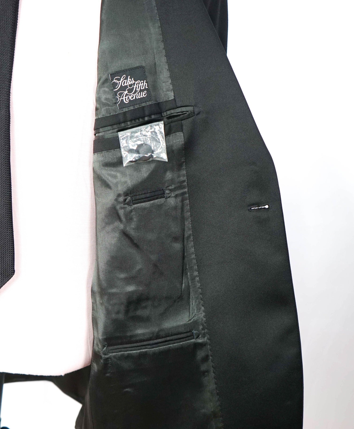 LORO PIANA For SFA - Black Super 120's Wool Dinner Jacket - 44L