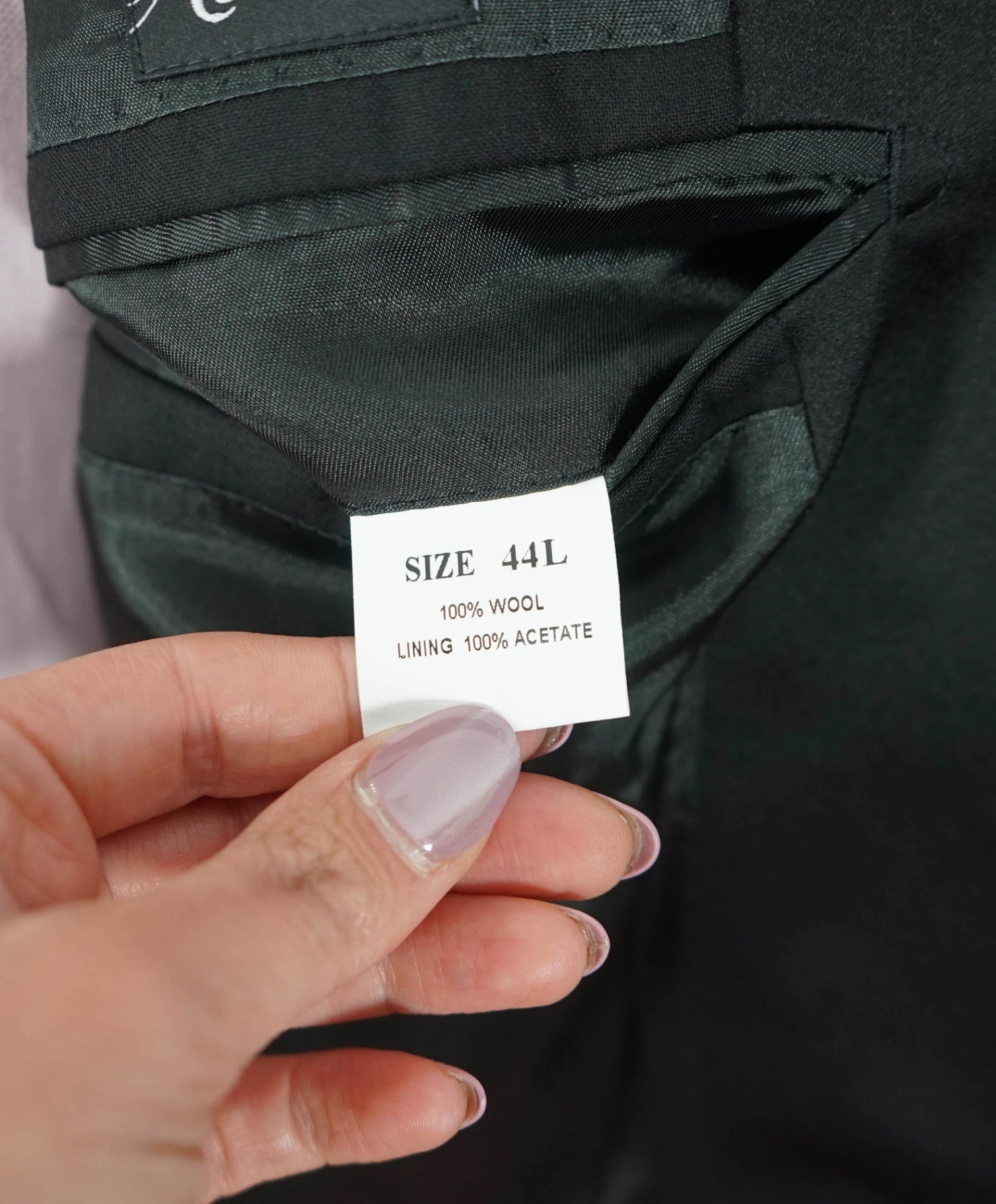 LORO PIANA For SFA - Black Super 120's Wool Dinner Jacket - 44L