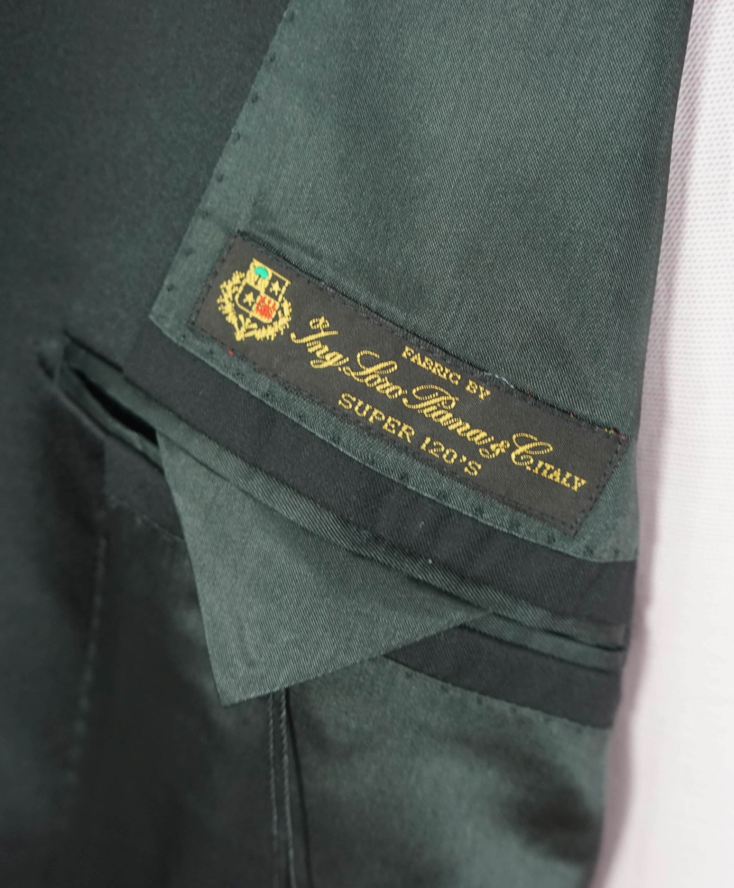 LORO PIANA For SFA - Black Super 120's Wool Dinner Jacket - 44L