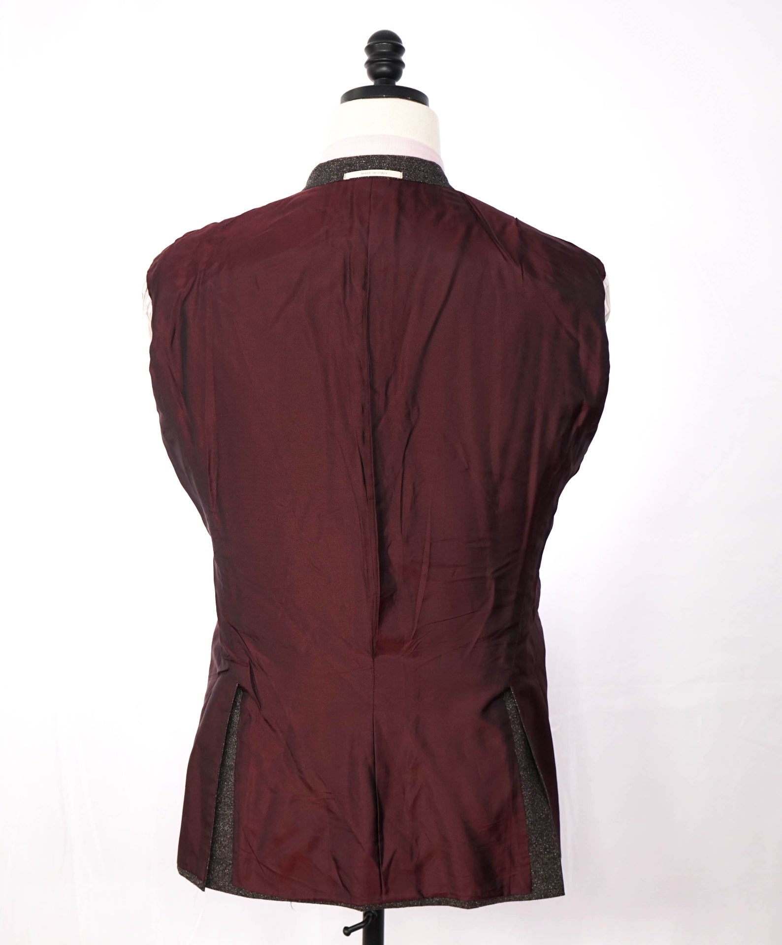 $2,295 PAL ZILERI - Brown Fleck SLIM Wool/Silk Suit - 42R