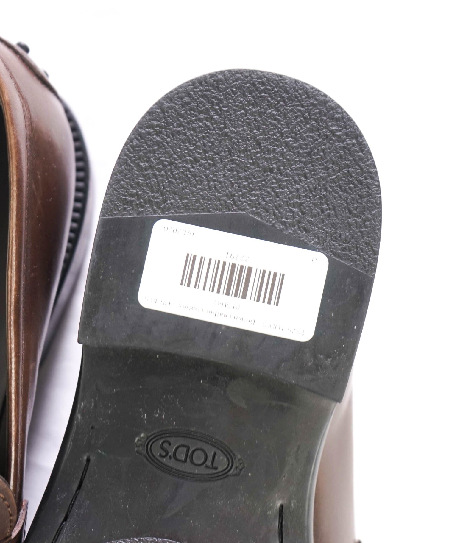 $925 TOD'S - Brown Leather Boston Penny Loafers - US 10.5 (9.5UK)