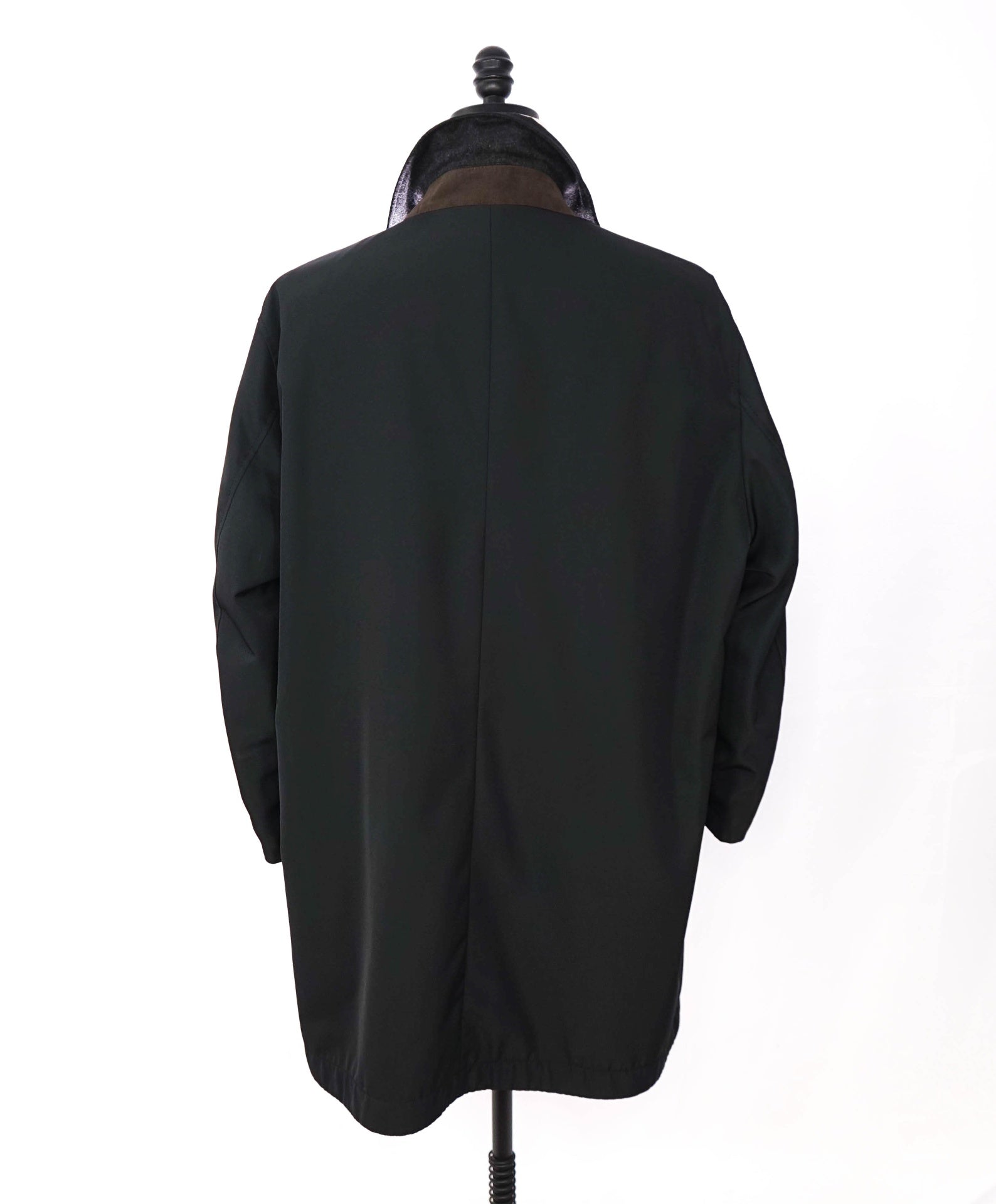 $1,195 SAKS FIFTH AVENUE - Gray Cashmere/Silk Reversible Coat - XXL