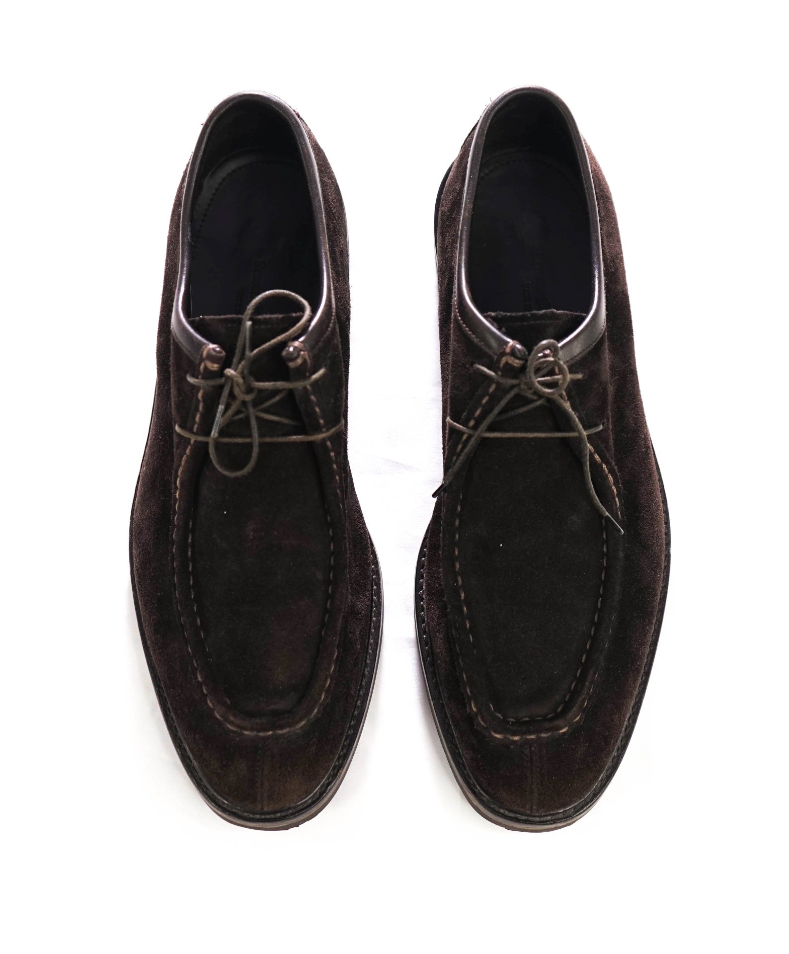 $795 ZEGNA - Brown Suede Low Chukka - US 9 (8UK)