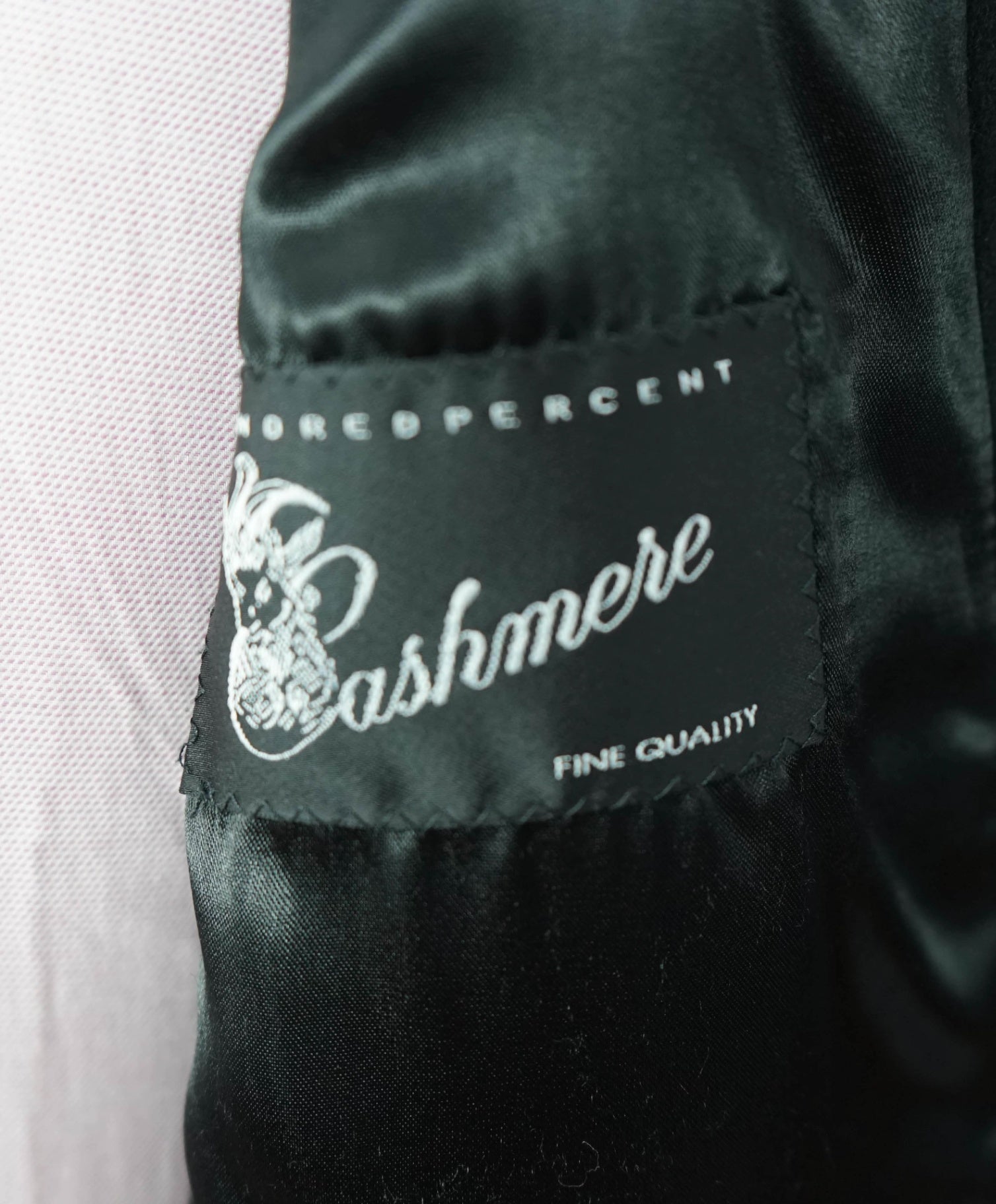 $1,998 SAKS FIFTH AVENUE - Black Cashmere Topcoat - 44R