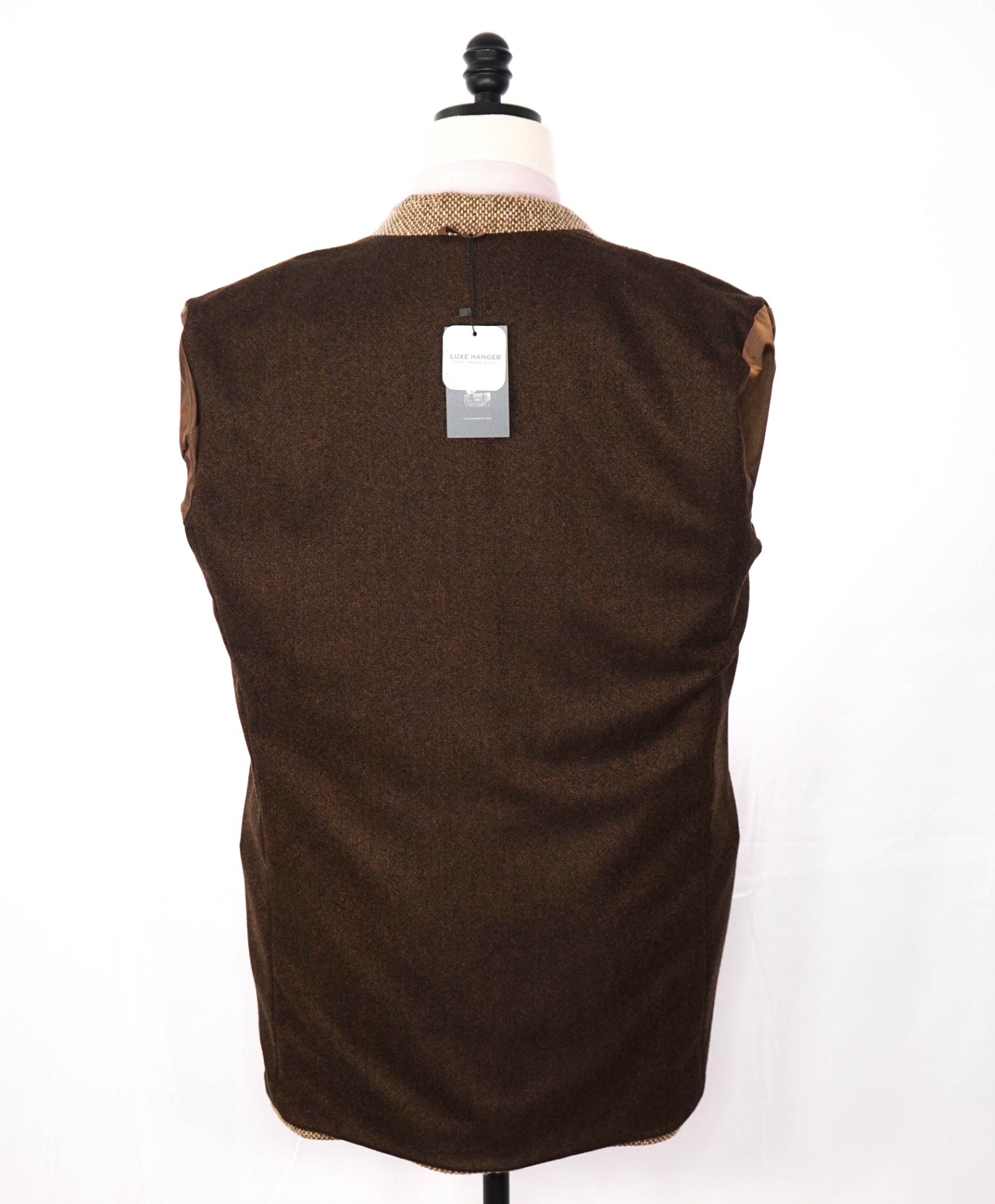 $7,800 KITON - Brown Cashmere Textured Overcoat Coat - 42 US
