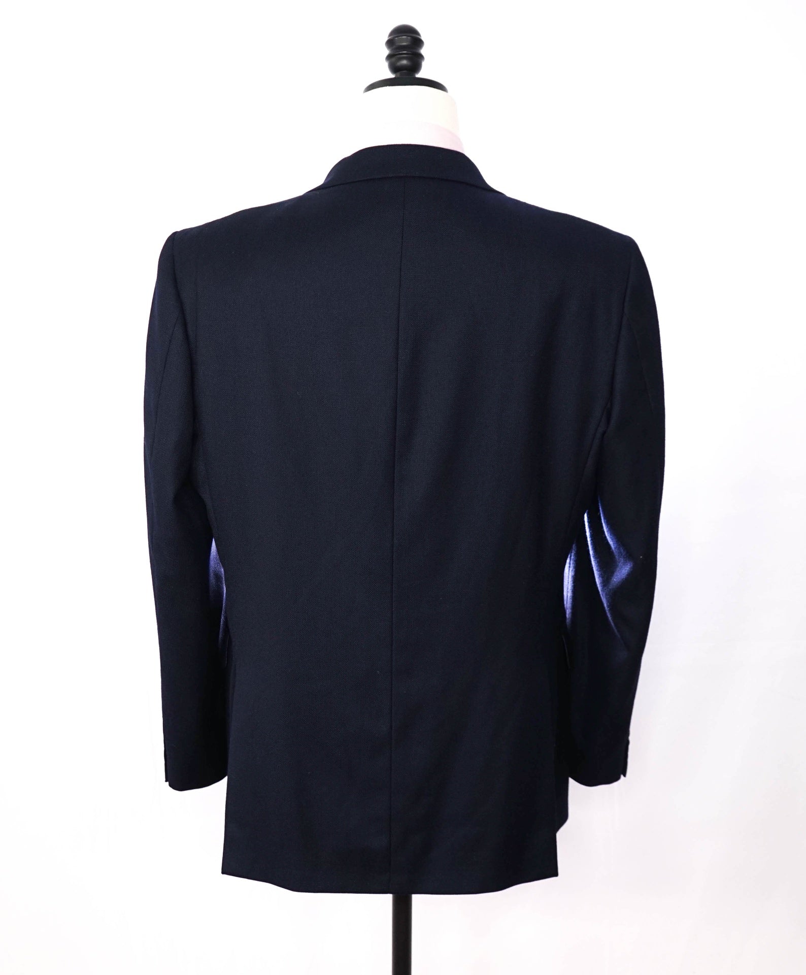 $798 LORO PIANA For SFA - Navy Blue Woven Wool Blazer - 42R