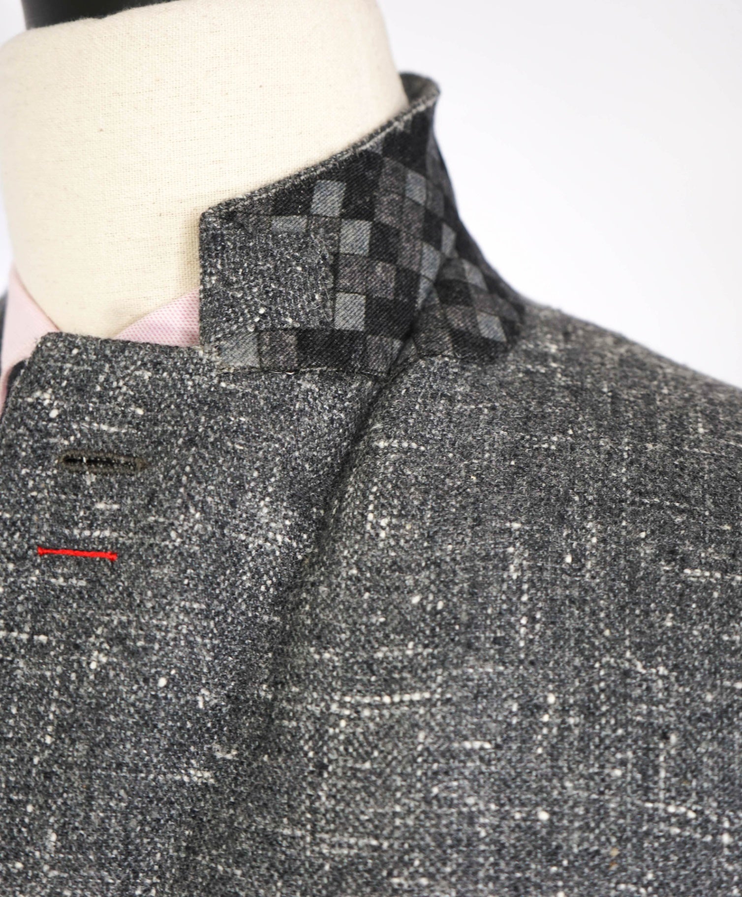 $4,695 ISAIA - Gray Silk/Wool/Cashmere Fleck Sport Coat - 42R