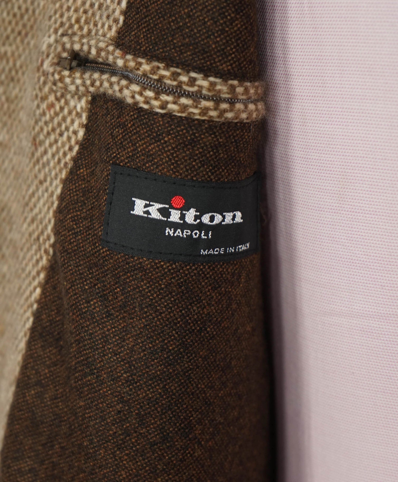 $7,800 KITON - Brown Cashmere Textured Overcoat Coat - 42 US