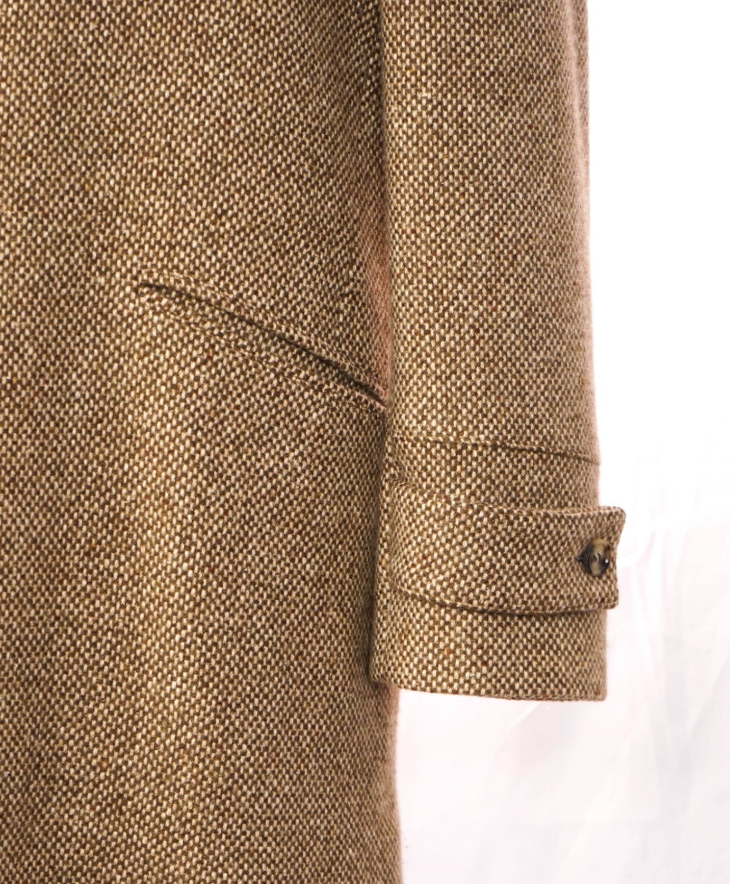 $7,800 KITON - Brown Cashmere Textured Overcoat Coat - 42 US