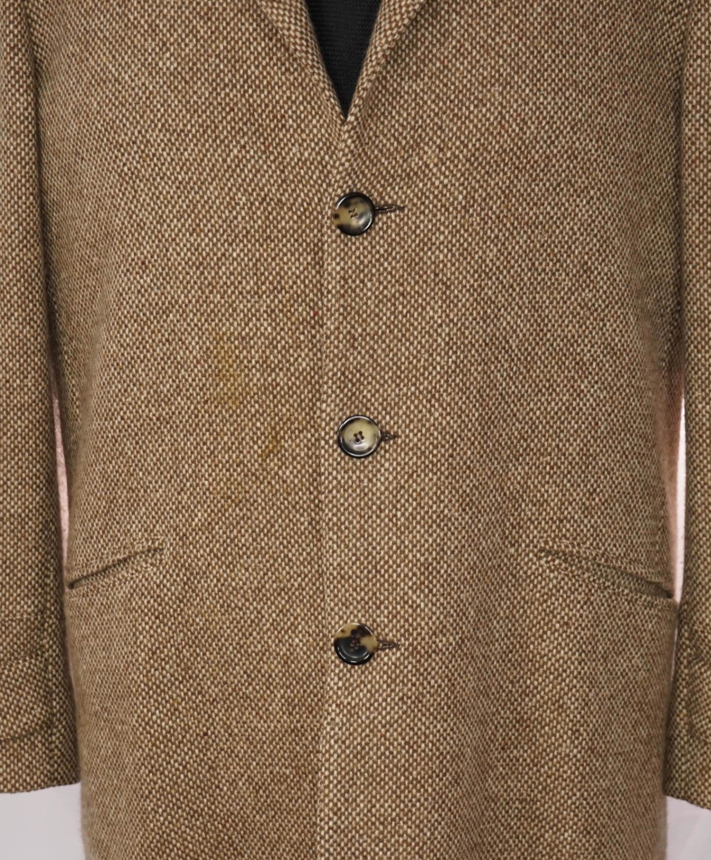 $7,800 KITON - Brown Cashmere Textured Overcoat Coat - 42 US