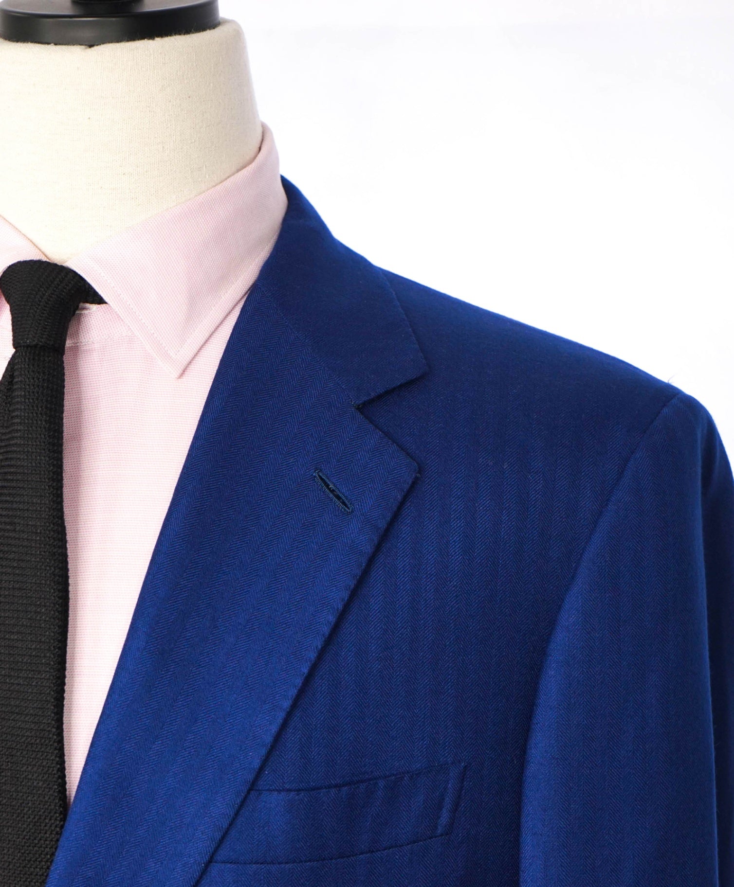 $5,300 BRIONI - Blue Tonal Stripe Wool/Silk Blazer - 44R