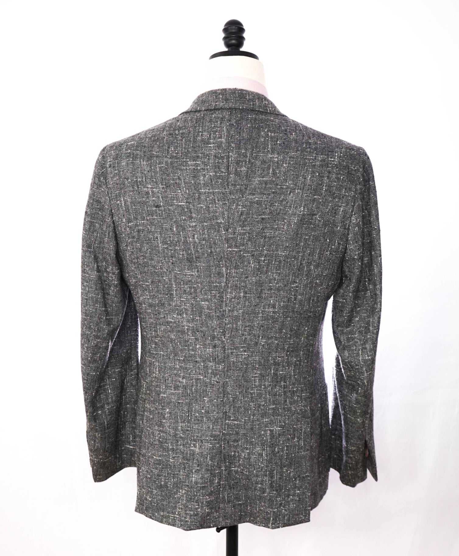 $4,695 ISAIA - Gray Silk/Wool/Cashmere Fleck Sport Coat - 42R