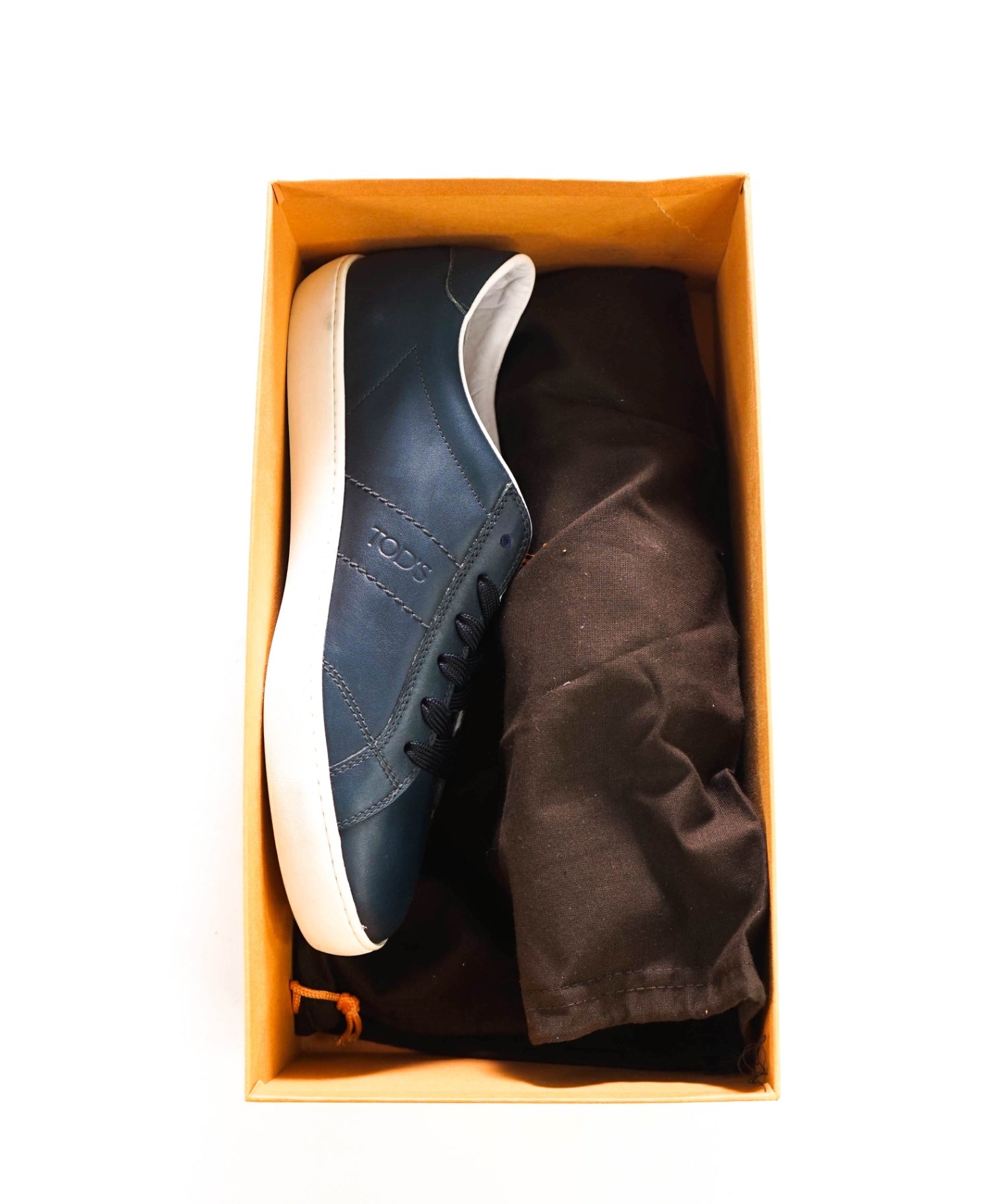 $750 TOD'S - Blue Leather Sneakers - US 9.5 (UK8.5)