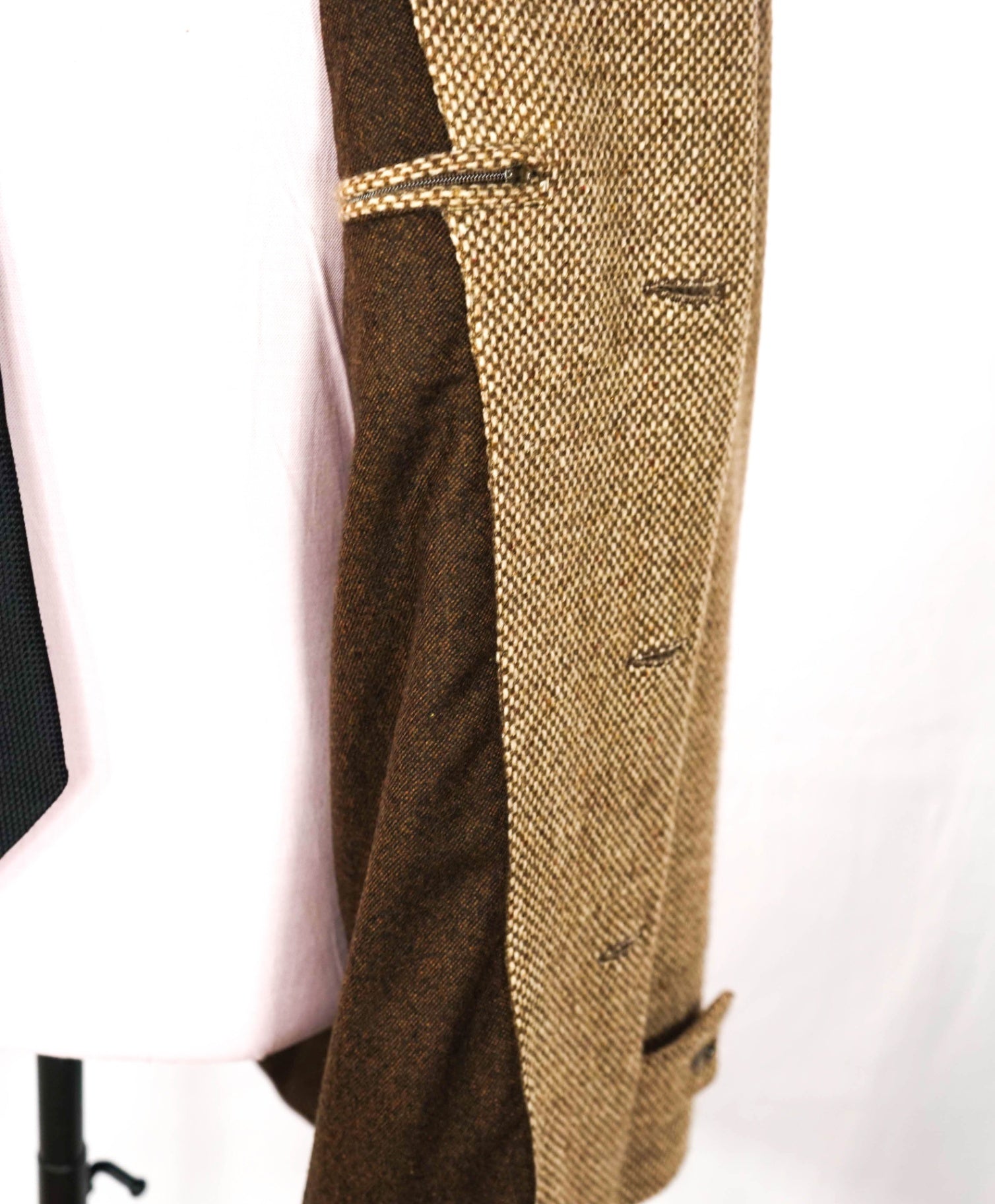 $7,800 KITON - Brown Cashmere Textured Overcoat Coat - 42 US